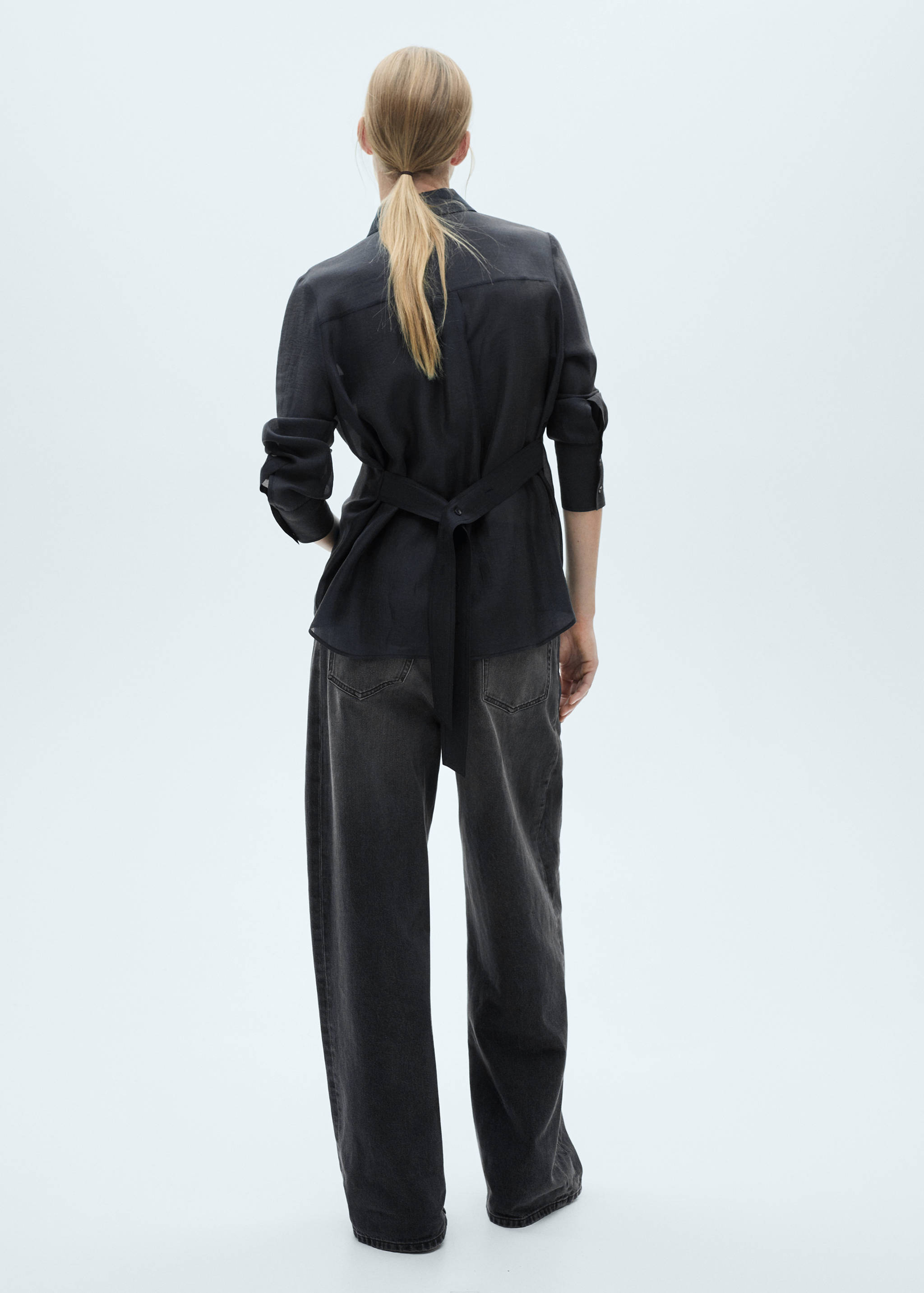 Camisa lyocell lazo - Reverso del artículo