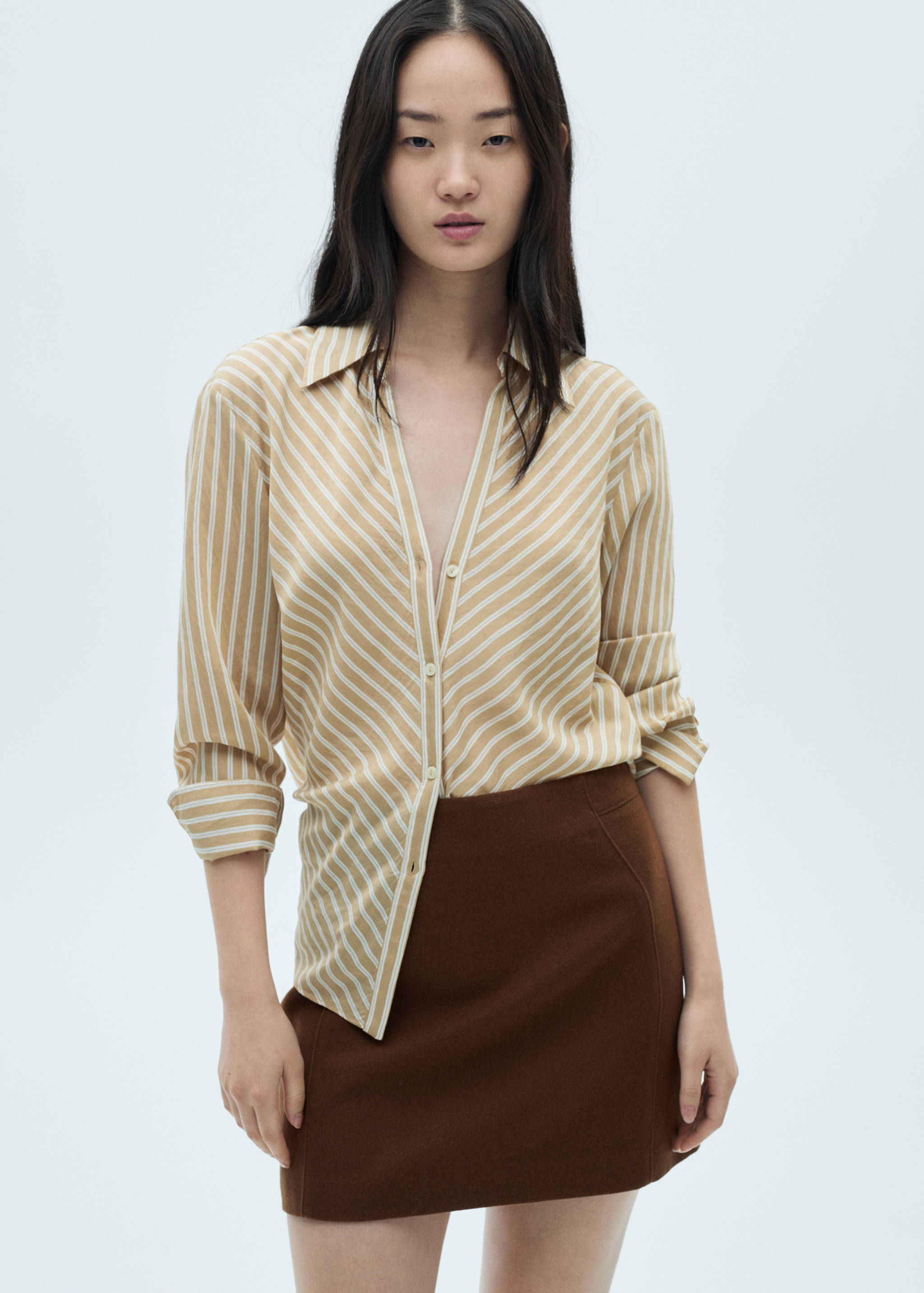 Striped flowy shirt - Details of the article 7