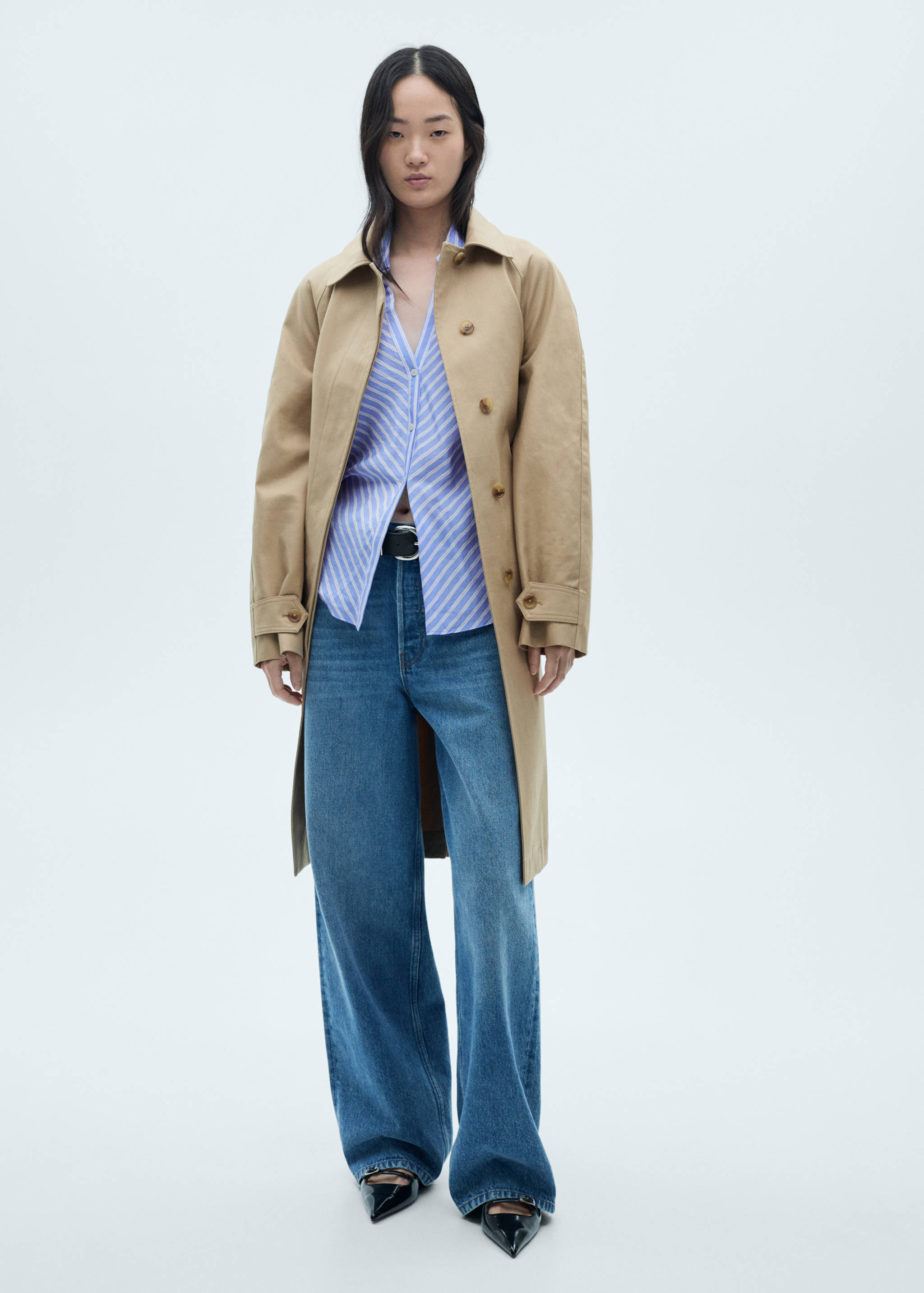 Striped flowy shirt - General plane