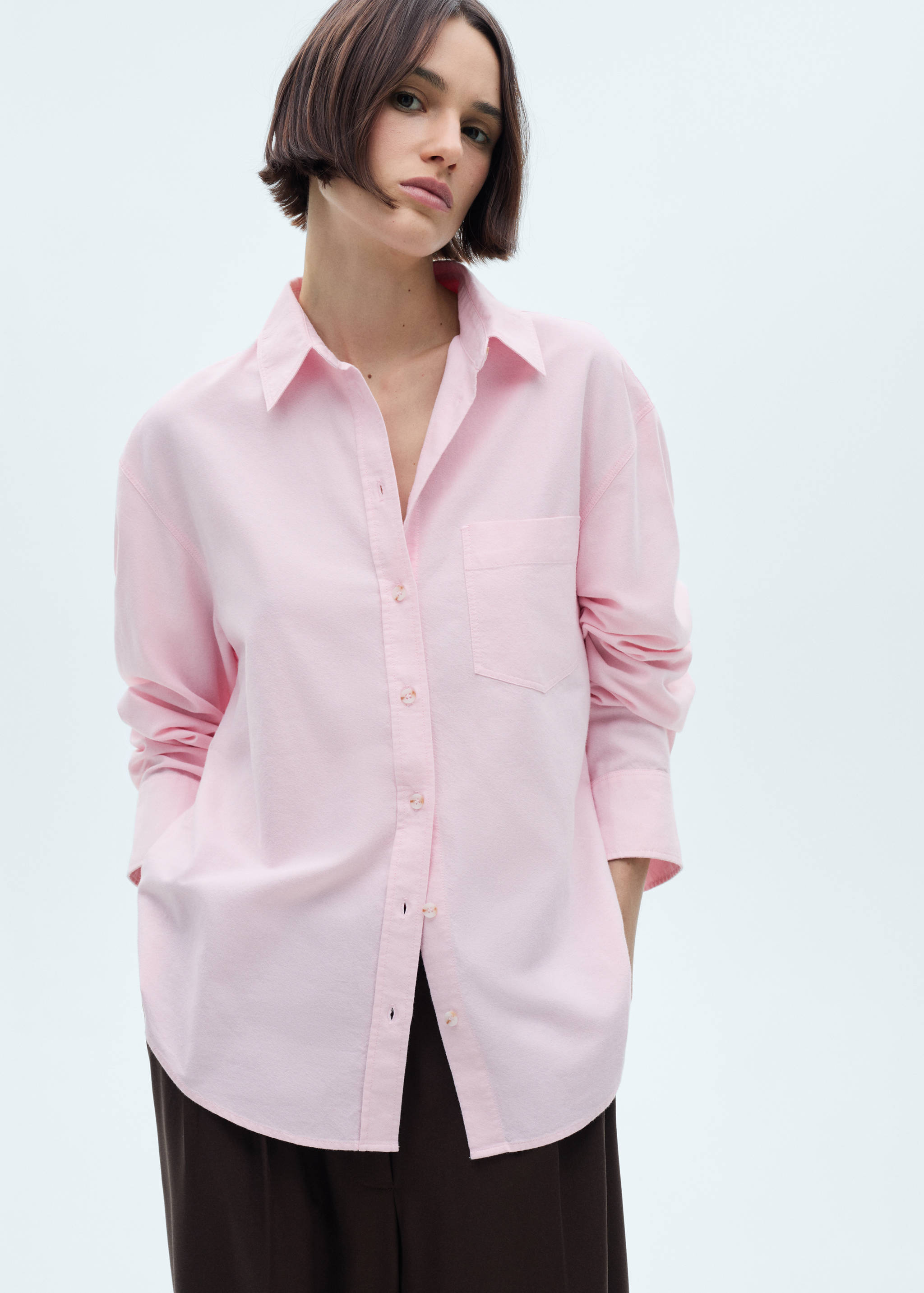 Long sleeved cotton shirt - Medium plane