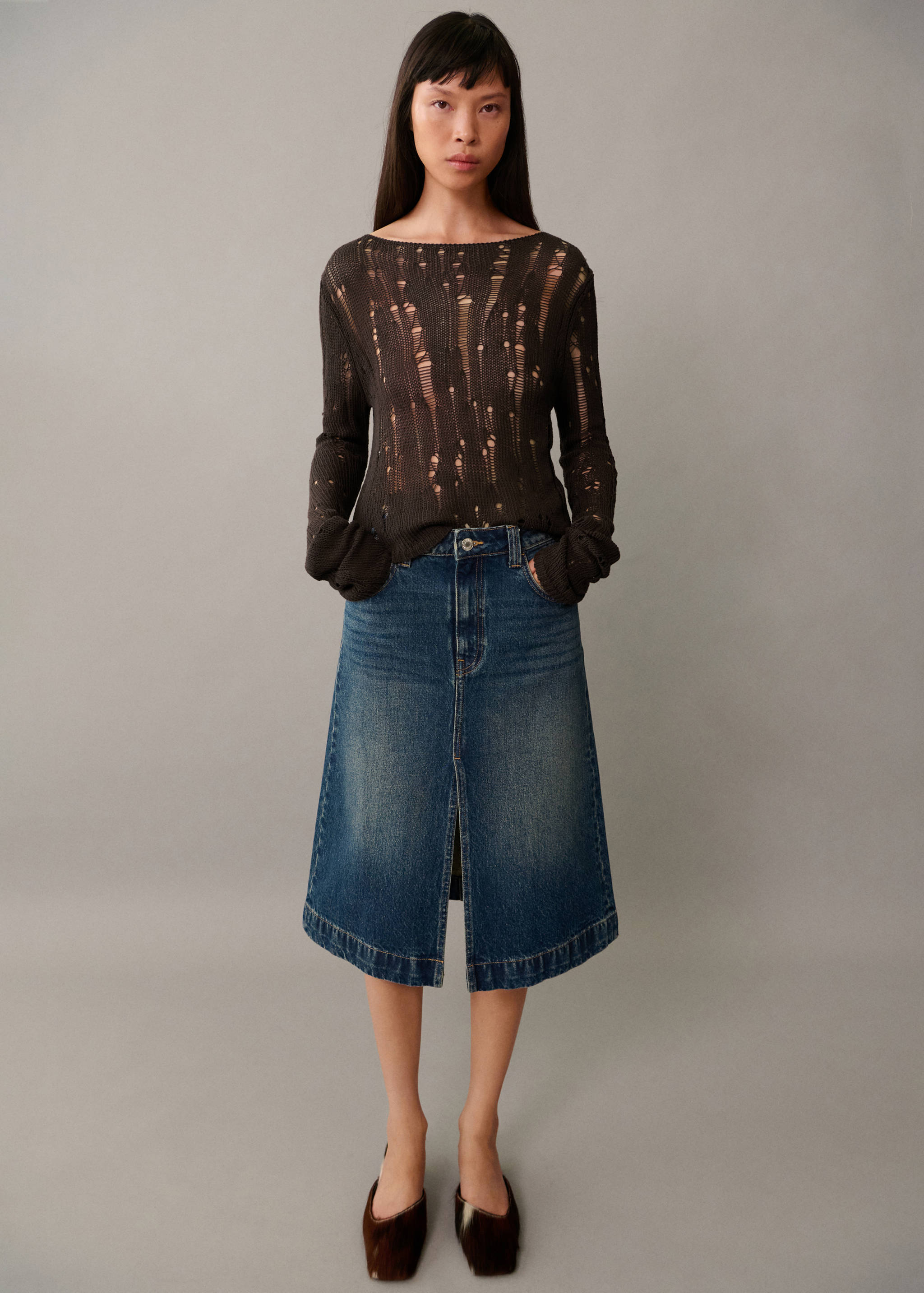 Jersey punto desagujado - Plano general