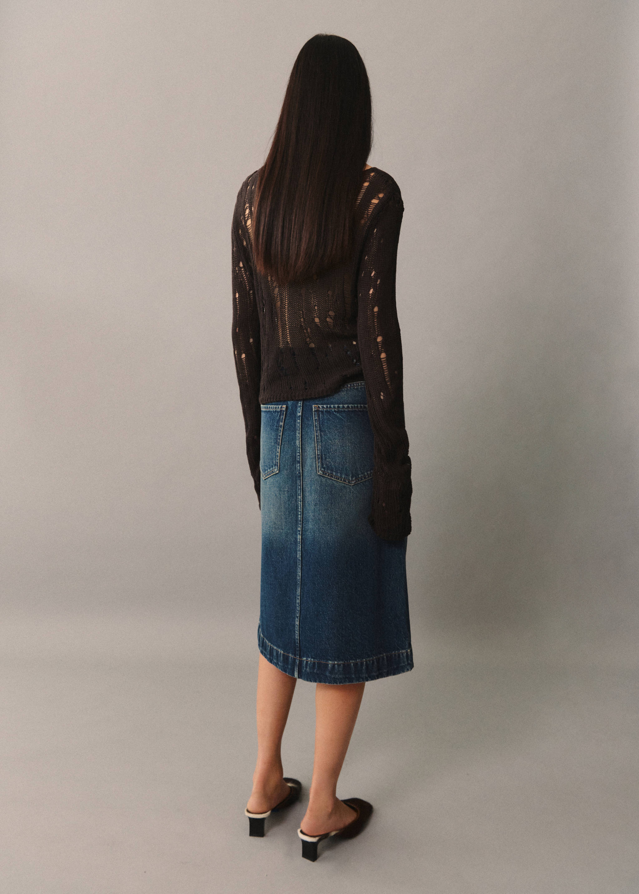 Jersey punto desagujado - Reverso del artículo