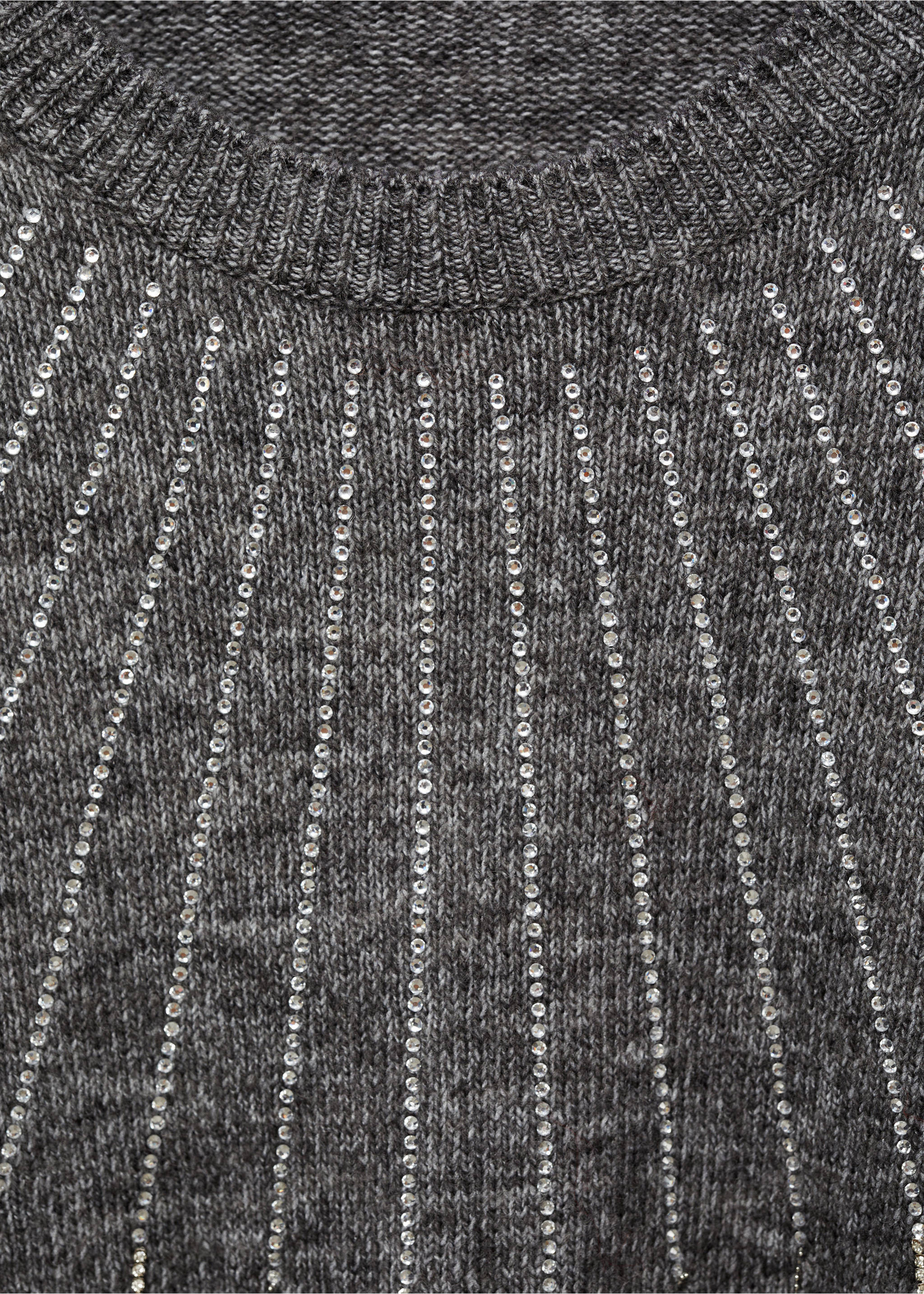 Jersey punto detalle brillos - Detalle del artículo 8, Gris. Ref: 77005674-00.