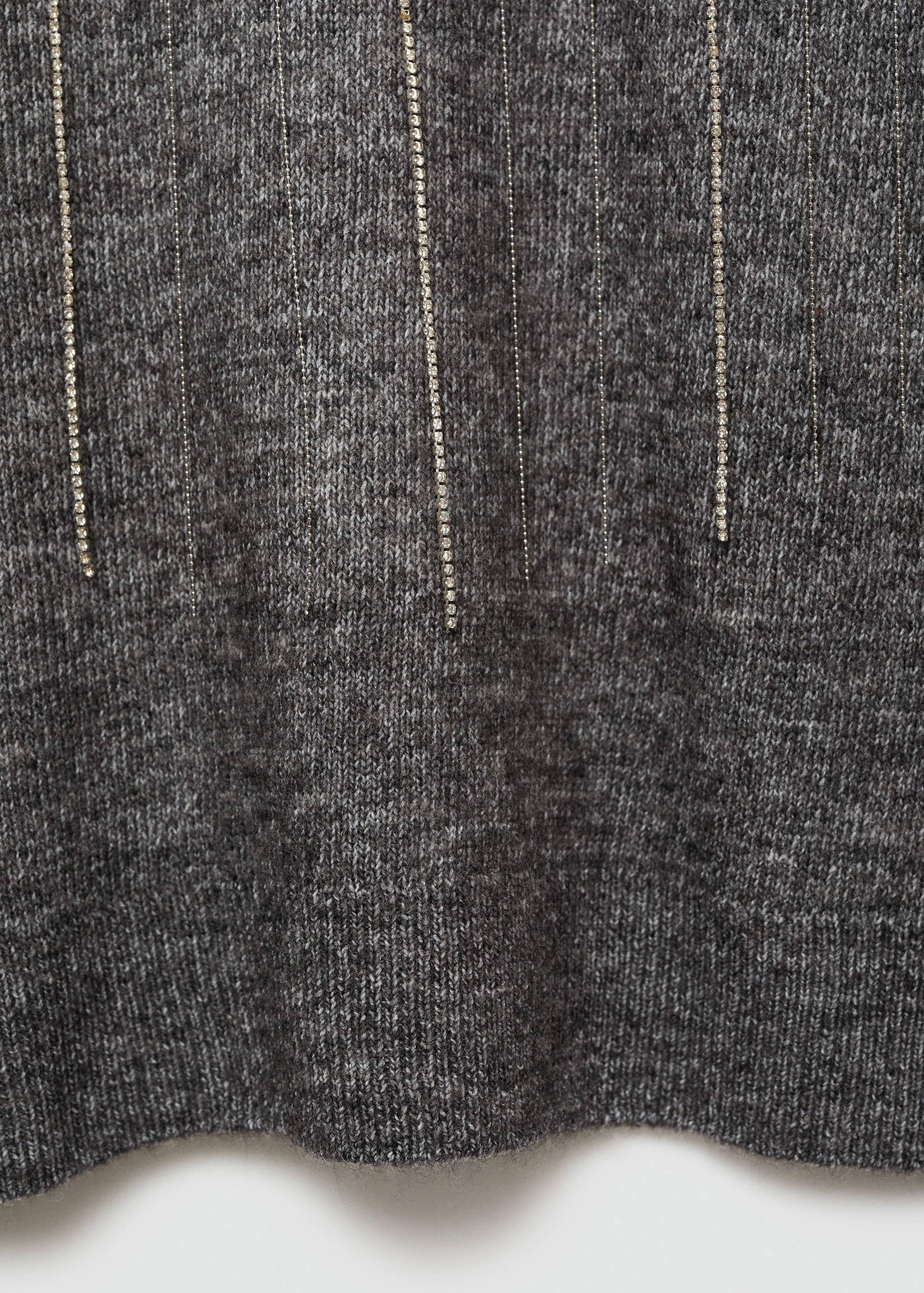 Knitted sweater with glitter detail - Details of the article 0