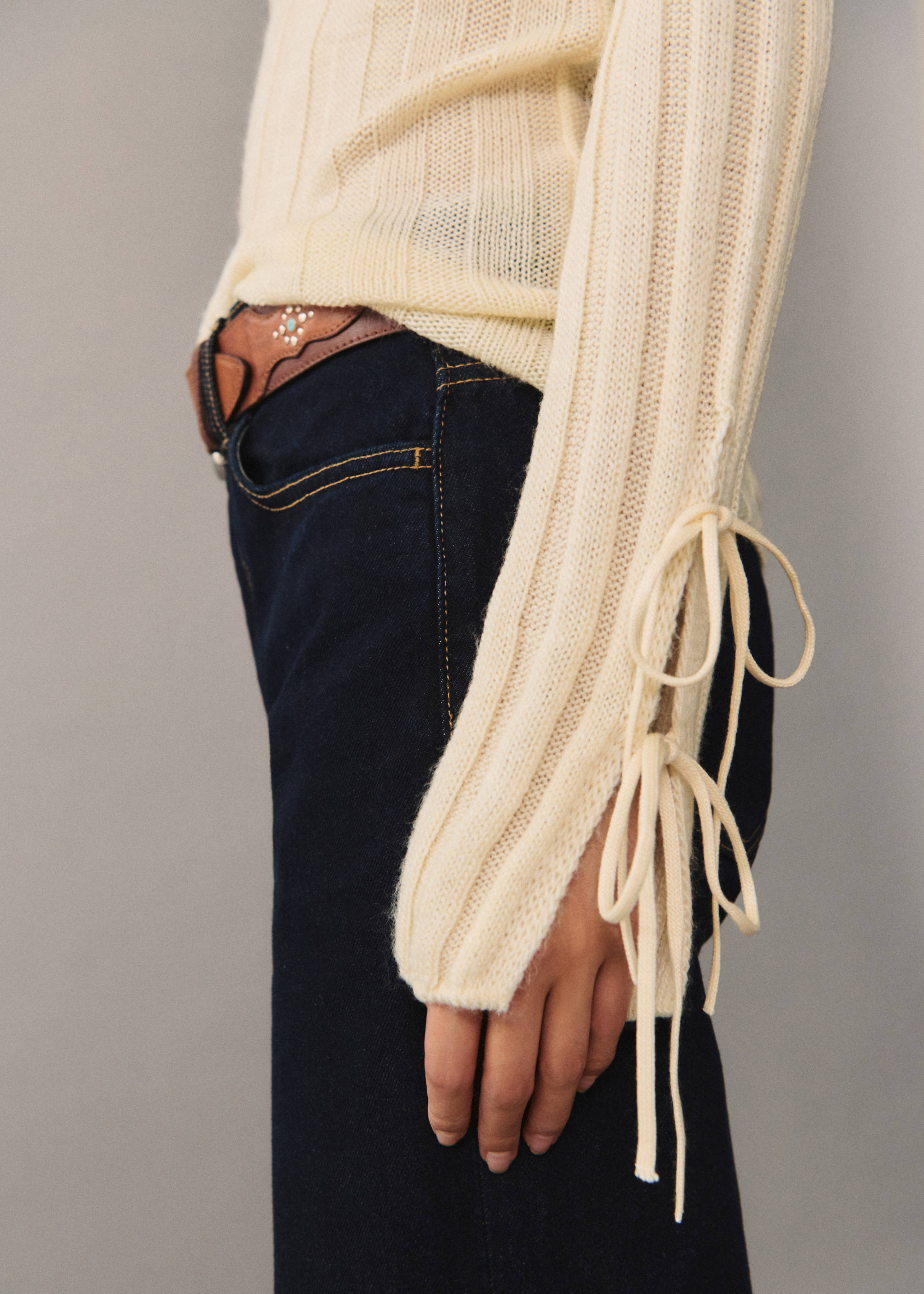 Ripp-Pullover mit Schleifen - Detail des Artikels 6