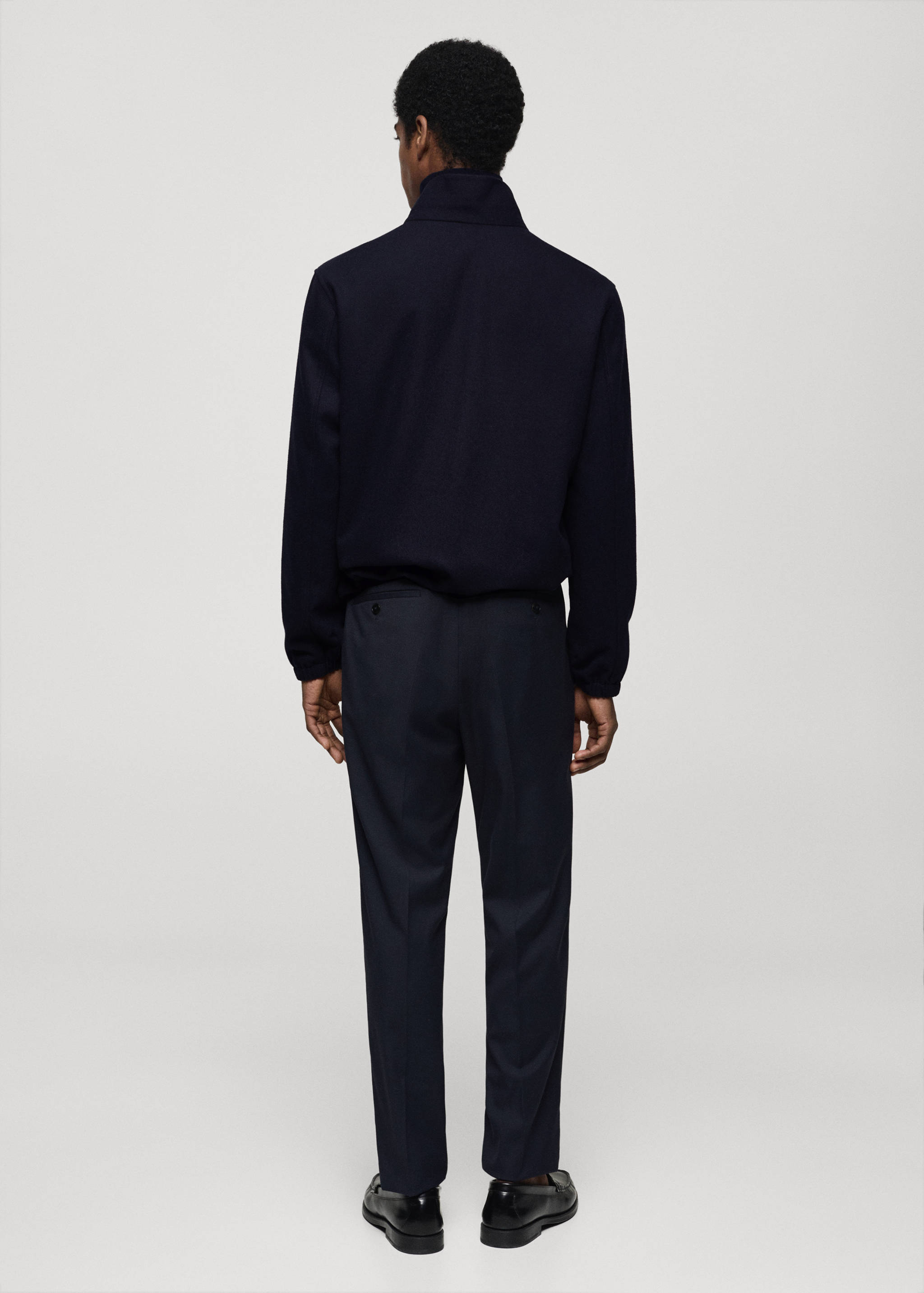 Regular-fit wool jacket - Reverse of the article