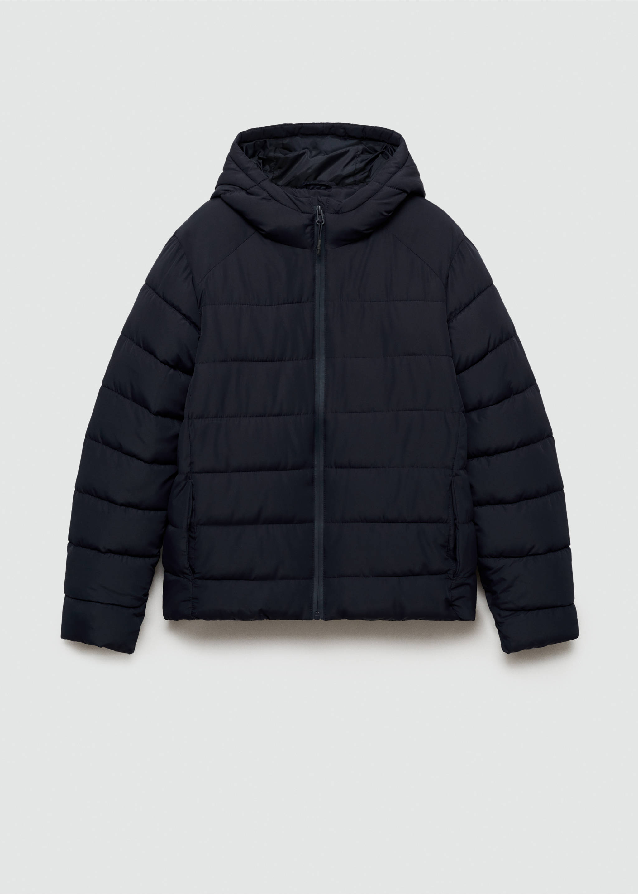 Gepolsterter Anorak mit Kapuze - Artikel ohne Model, Dunkles Marineblau. Ref: 77005970-00.