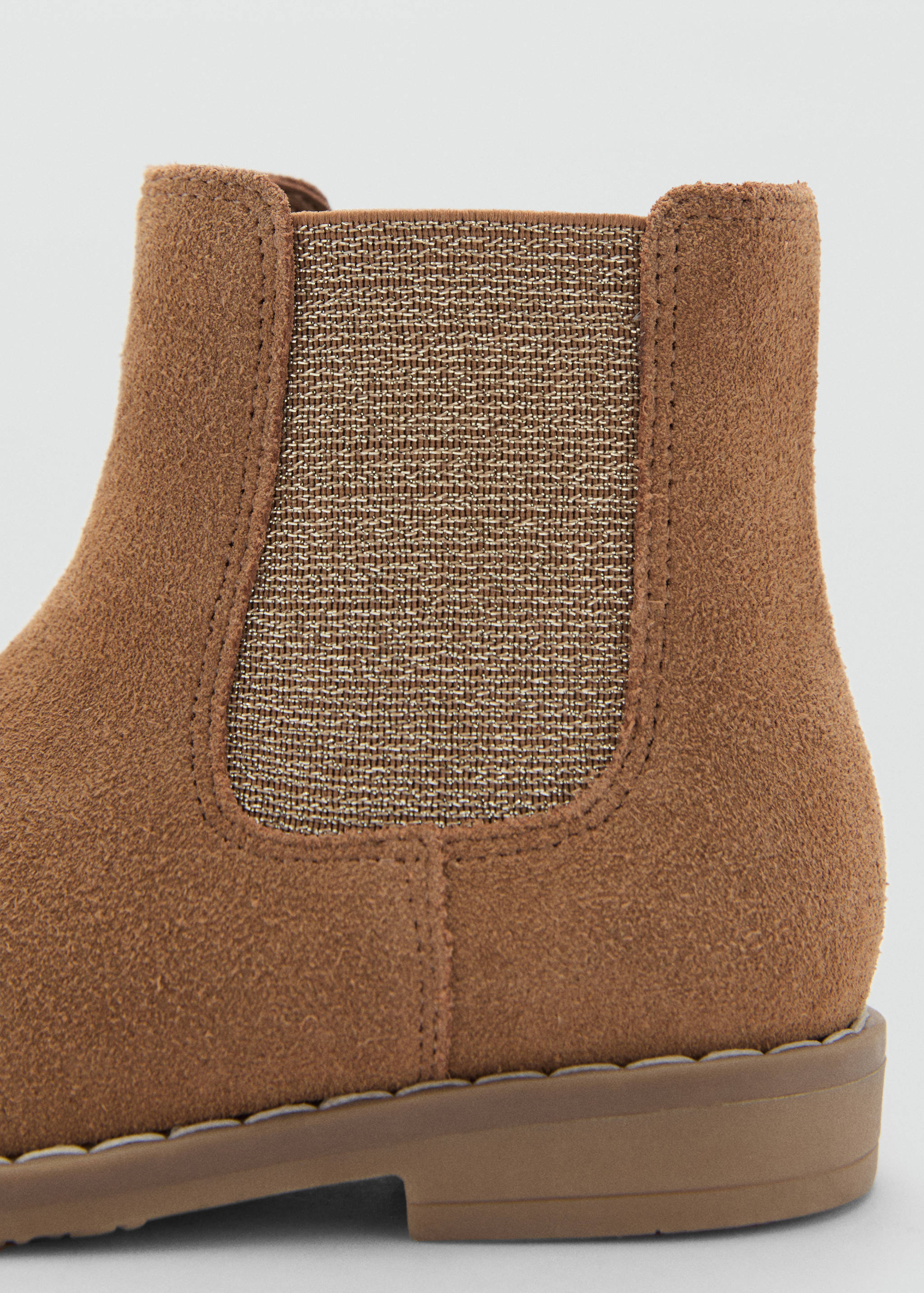 Lederstiefeletten mit flachem Absatz - Detail des Artikels 1