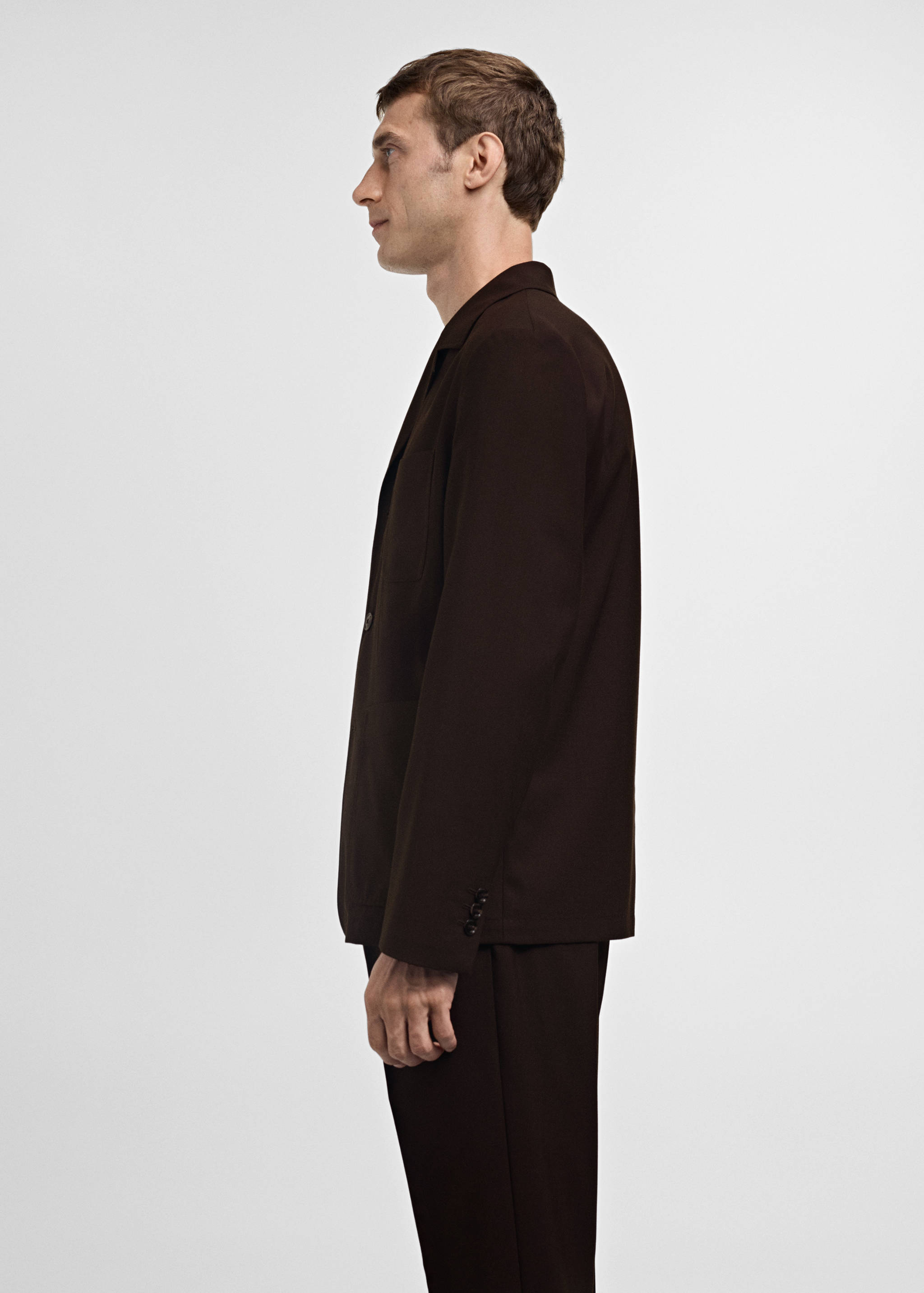 100% wool slim-fit suit jacket - Details of the article 2