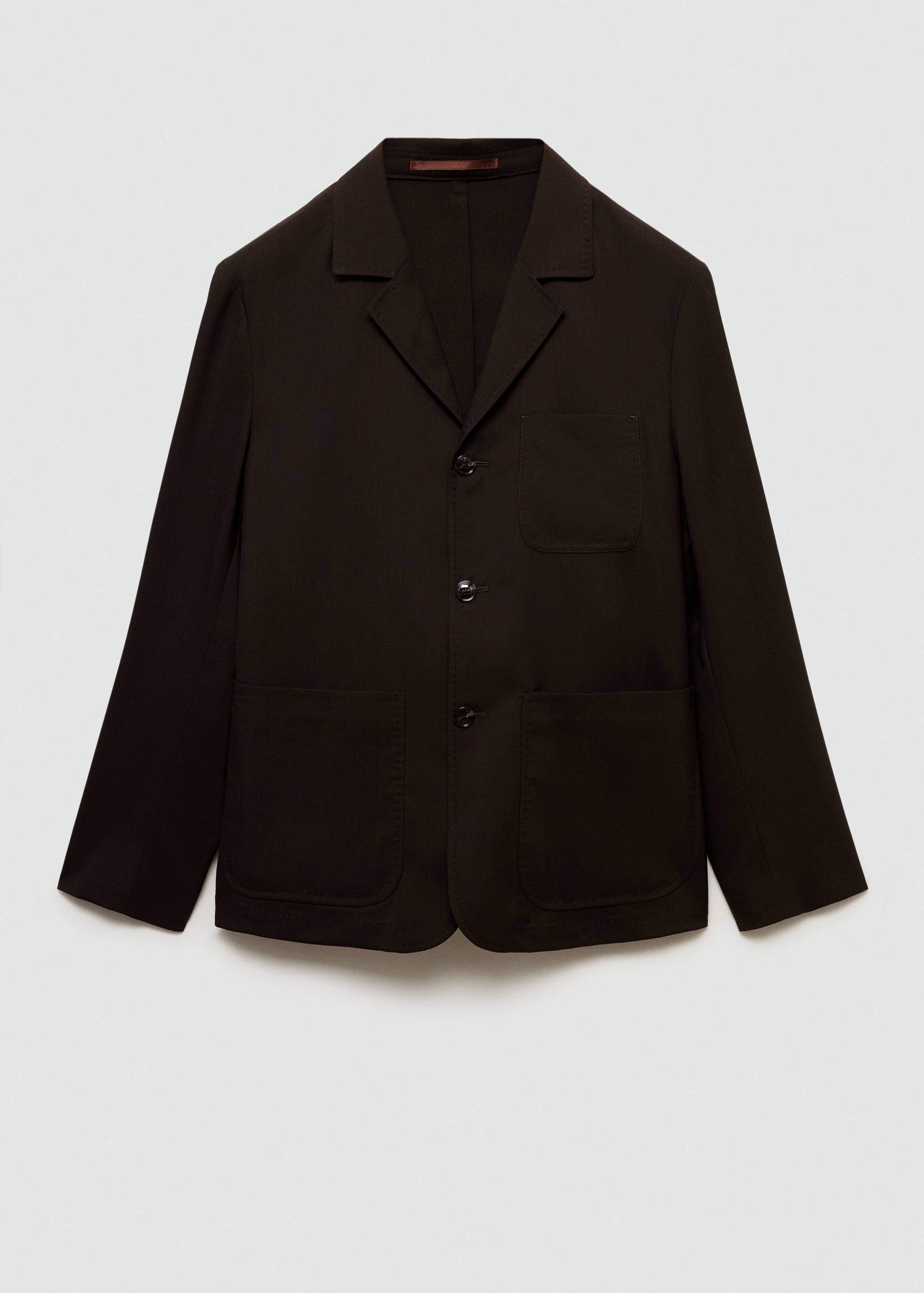 100% wool slim-fit suit jacket - Article without model