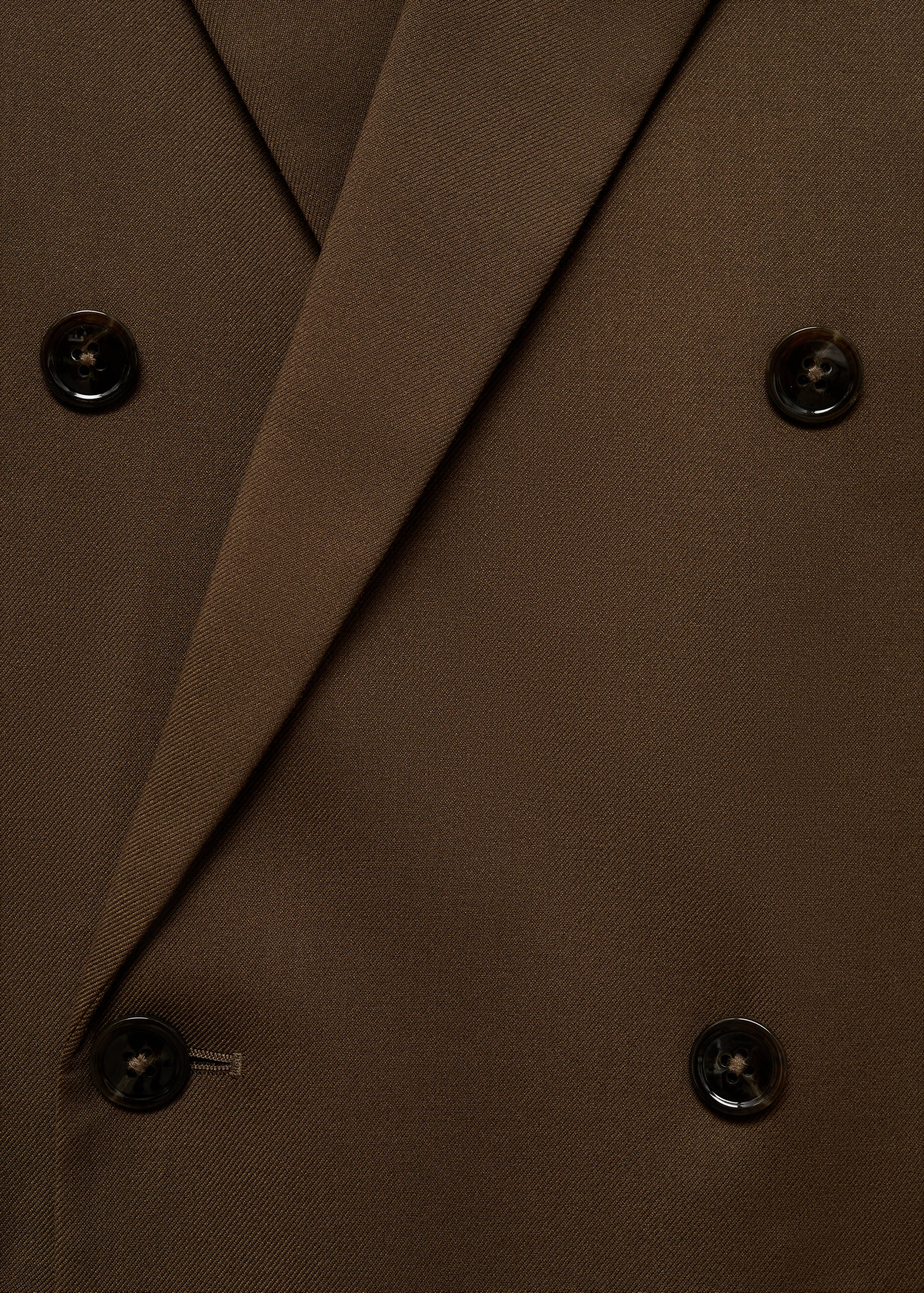Slim-fit double-breasted suit jacket - Details of the article 0