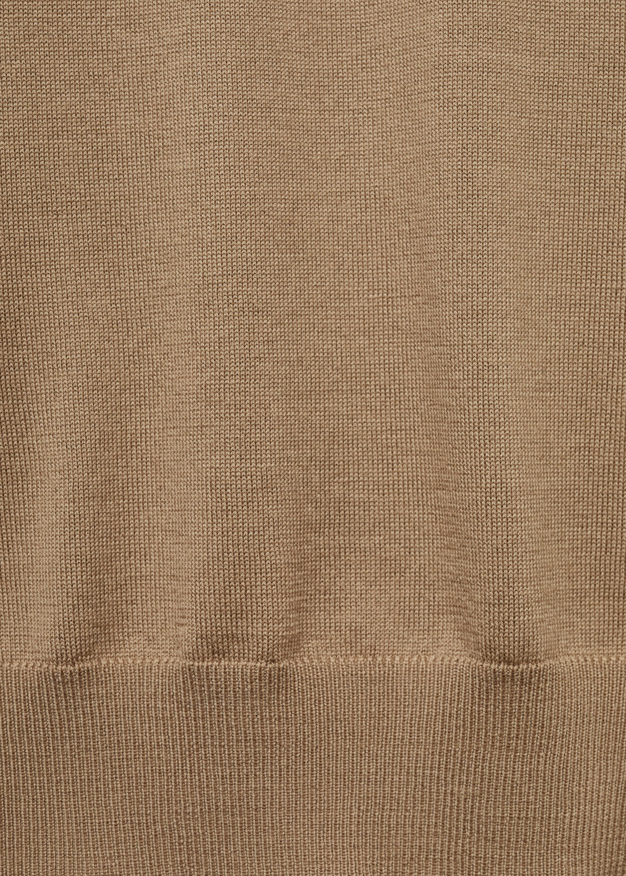 100% merino wool sweater with zip-neck - Details of the article 0