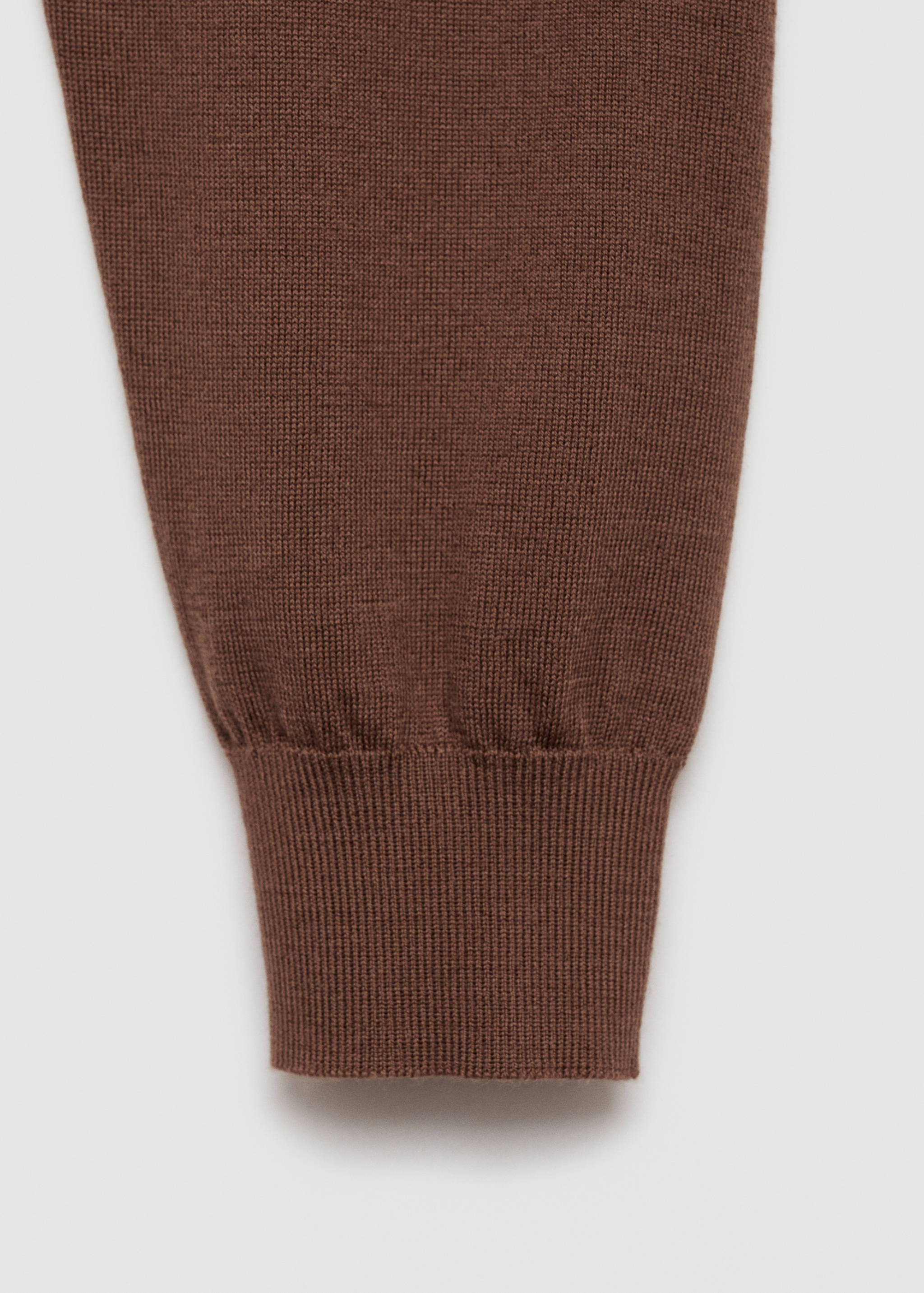 100% merino wool sweater with zip-neck - Details of the article 0