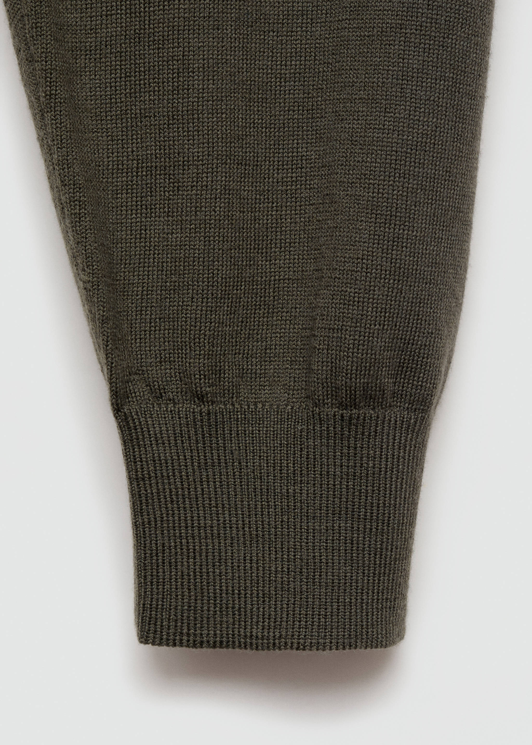 100% merino wool sweater with zip-neck - Details of the article 0