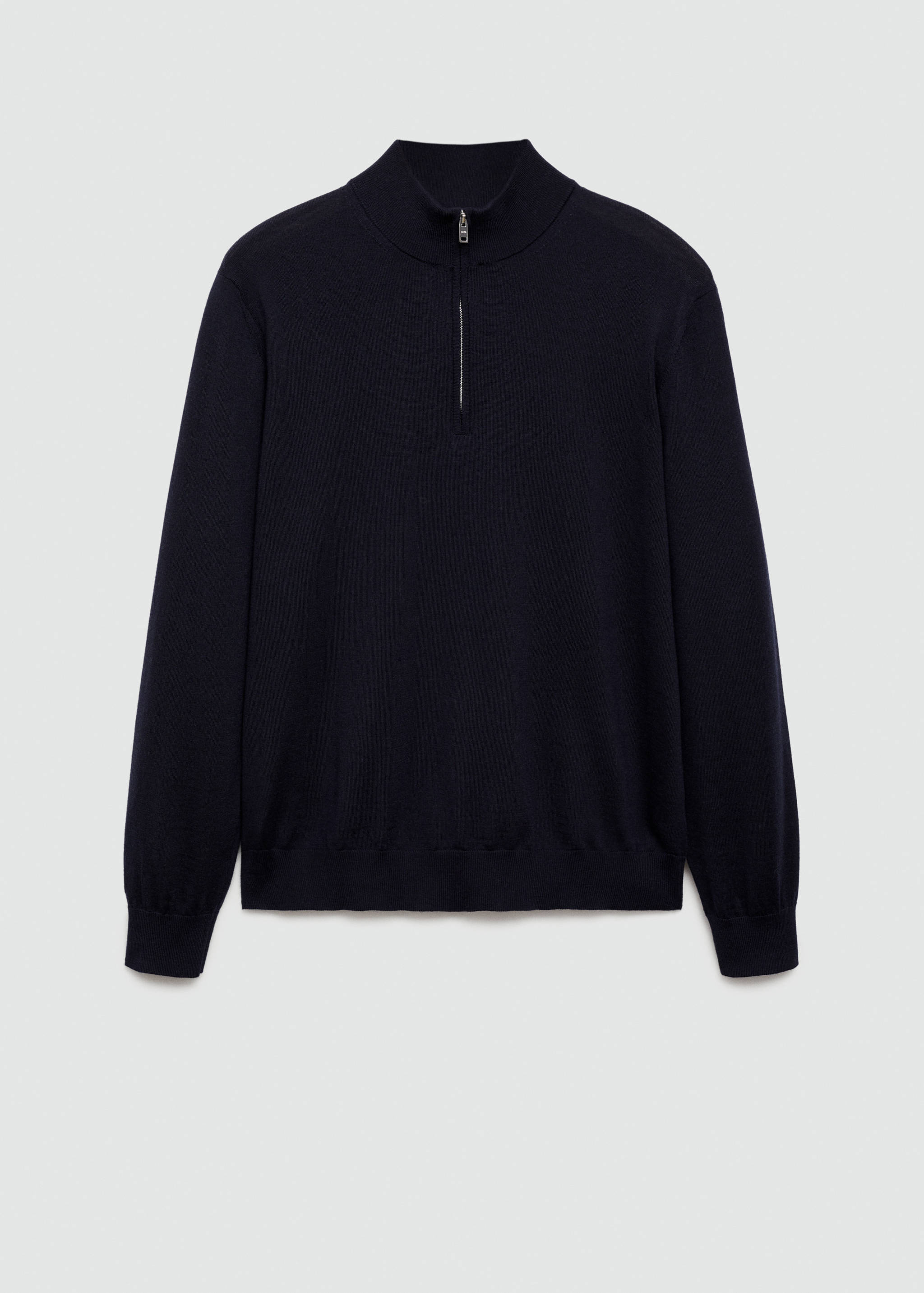 Pullover aus 100 % Merinowolle mit Zip-Kragen - Artikel ohne Model