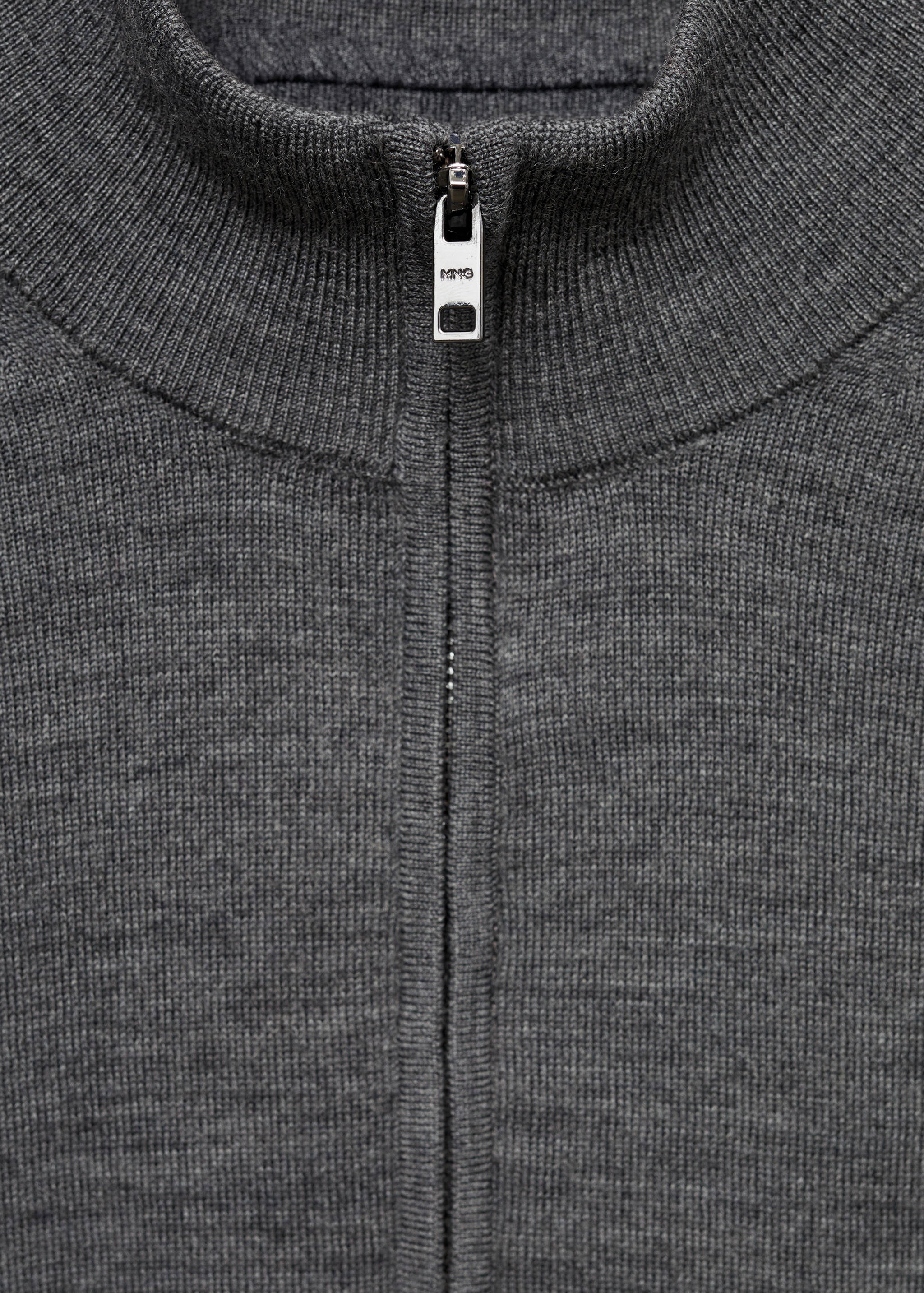 100% merino wool sweater with zip-neck - Details of the article 8