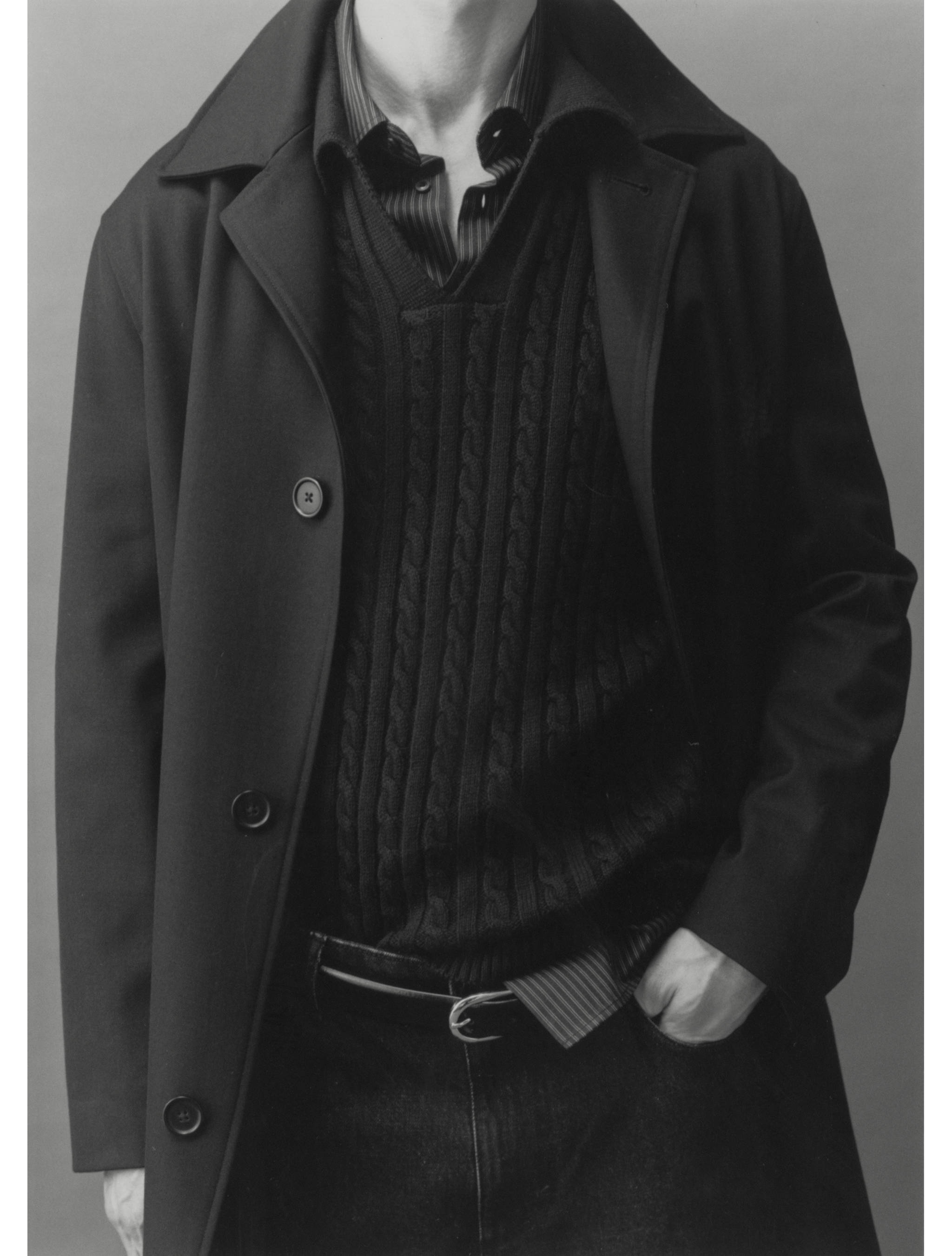 Pull-over polo maille moyenne torsadée - Détail de l'article 3