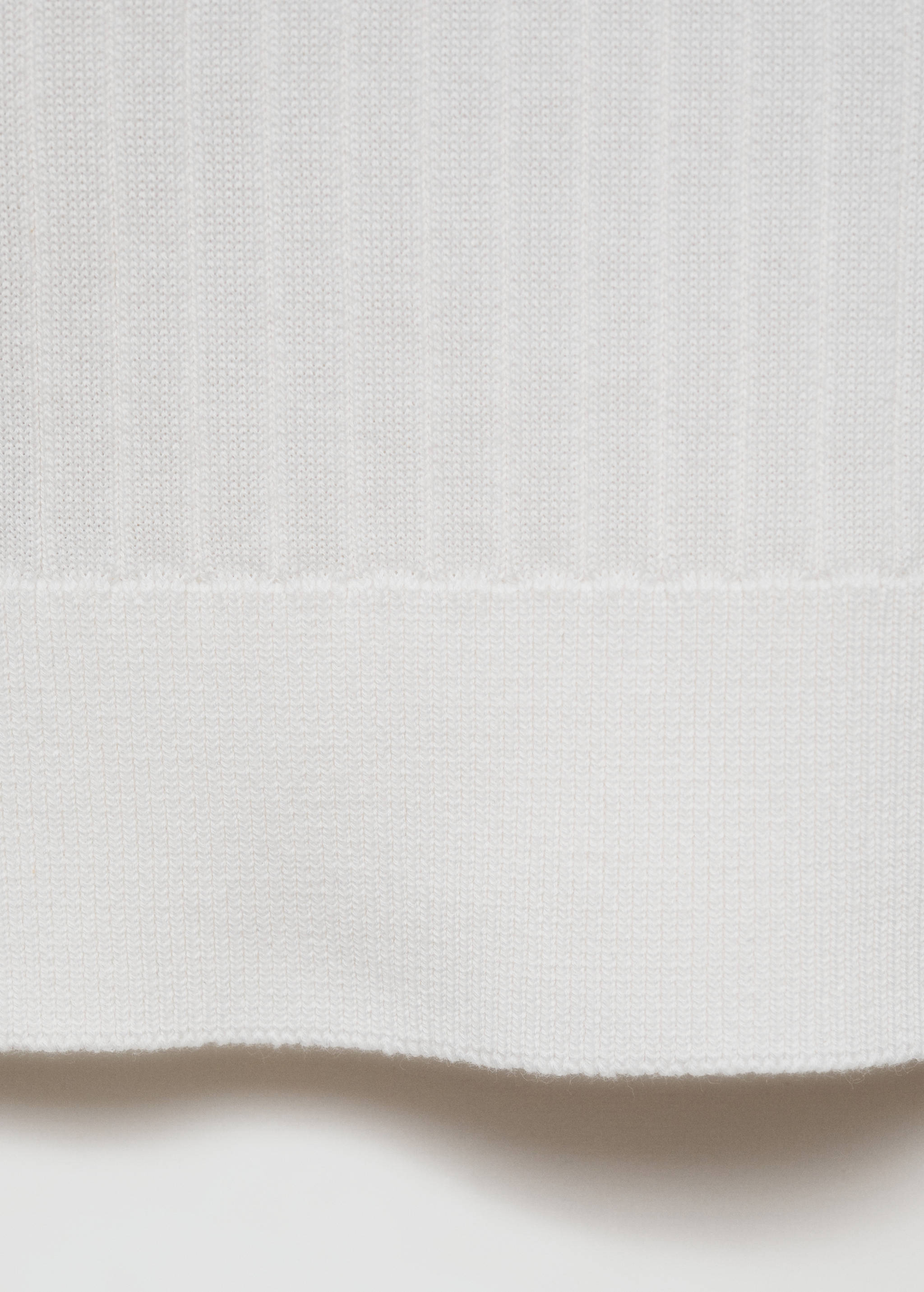 Pull-over polo maille fine côtelée - Détail de l'article 0