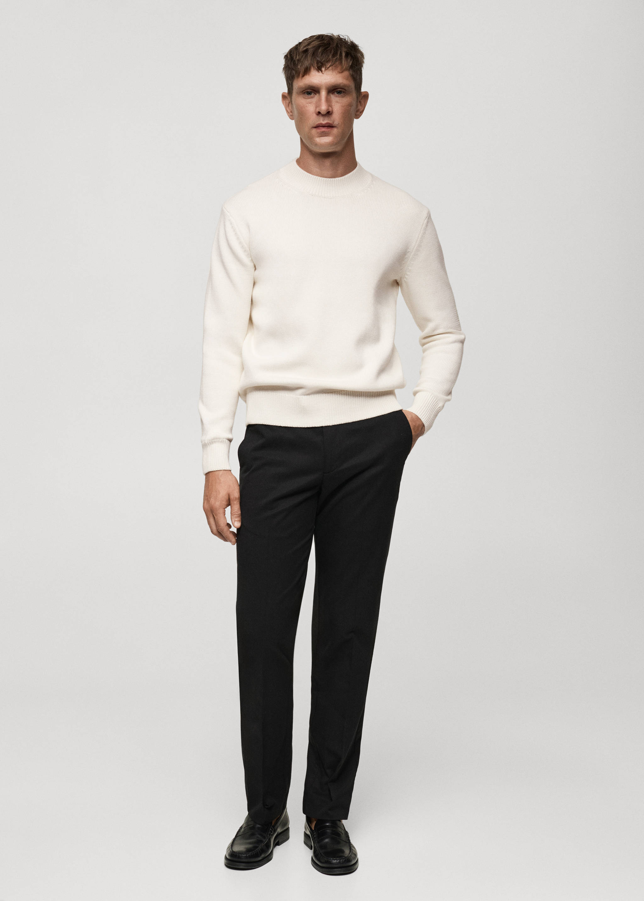 Baumwollpullover aus mittelfeinem Strick - Allgemeine Ansicht