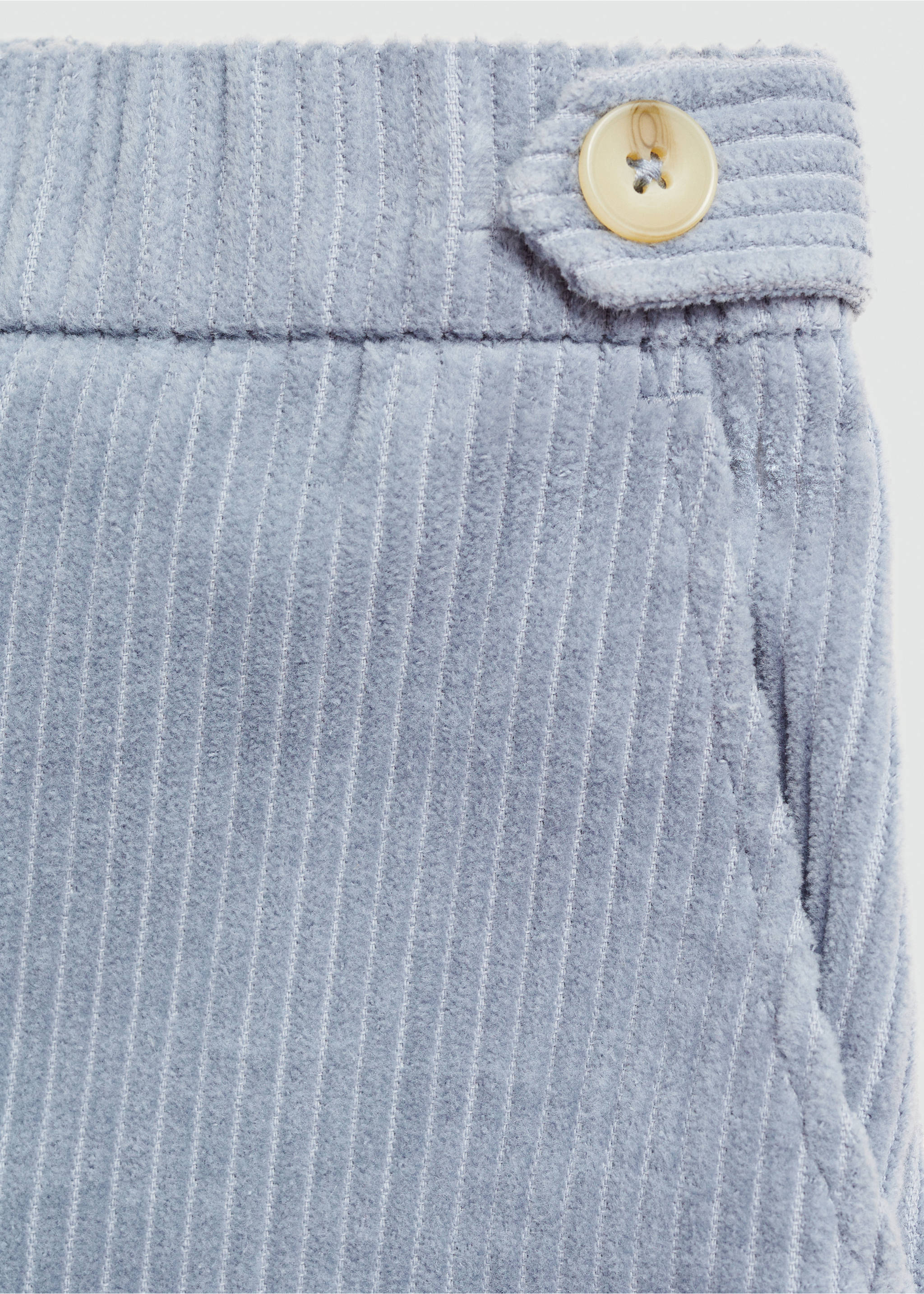 Manšestrové kalhoty culottes - Detail zboží 8, Modrá. Ref: 77005986-00.