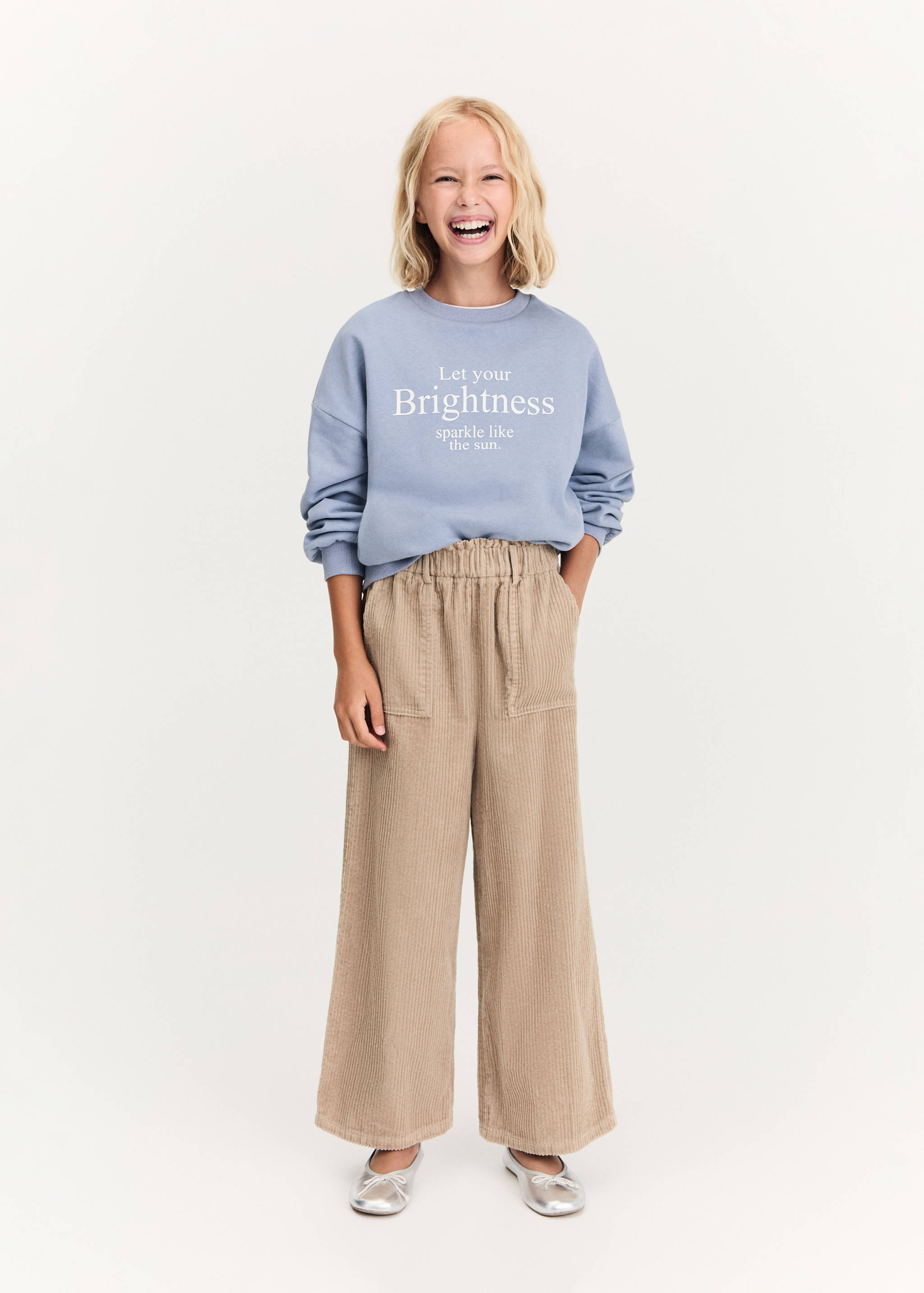 Manšestrové kalhoty culottes s kapsami - Detail zboží 2