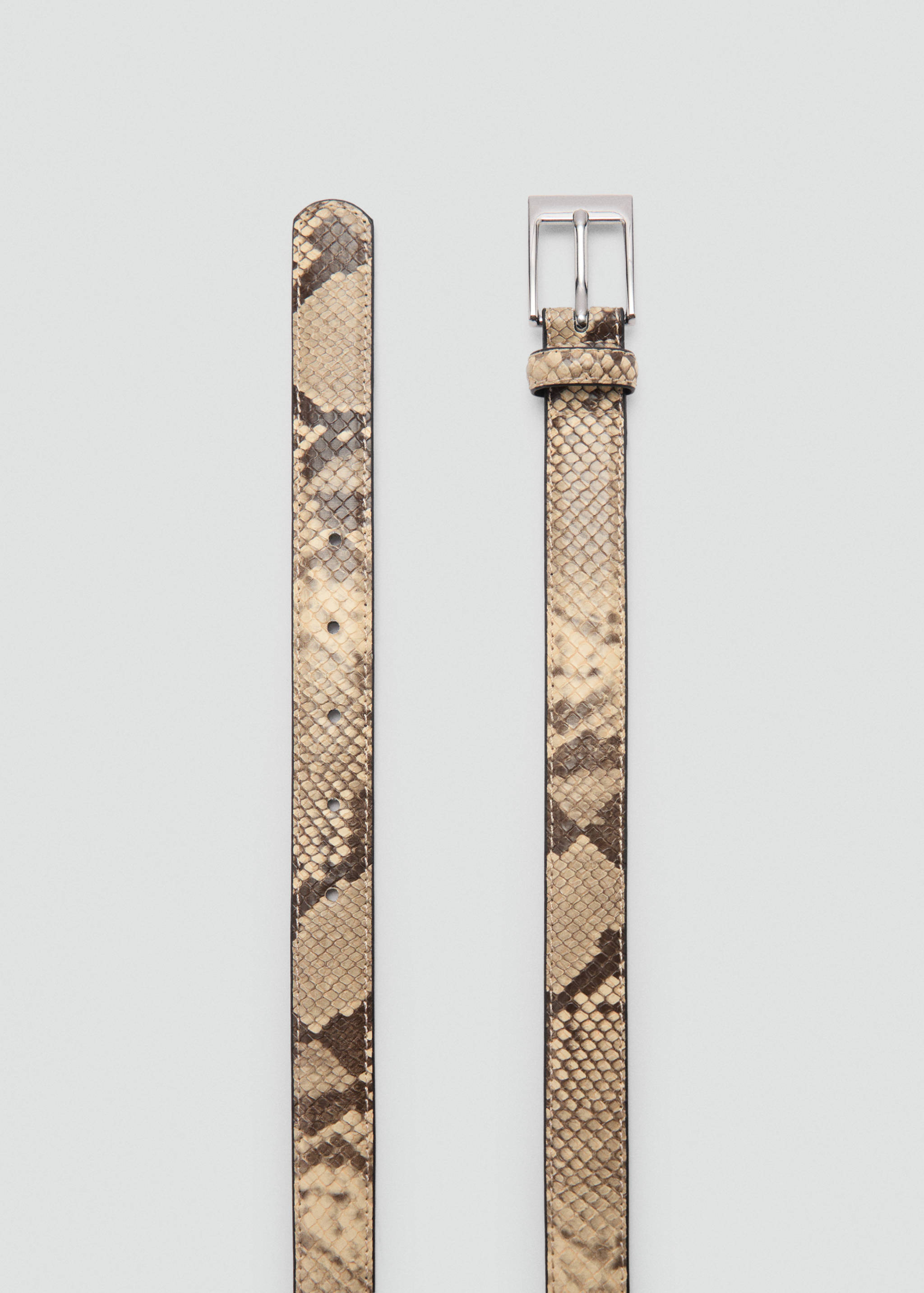 Skinny snake-effect belt - Details of the article 1