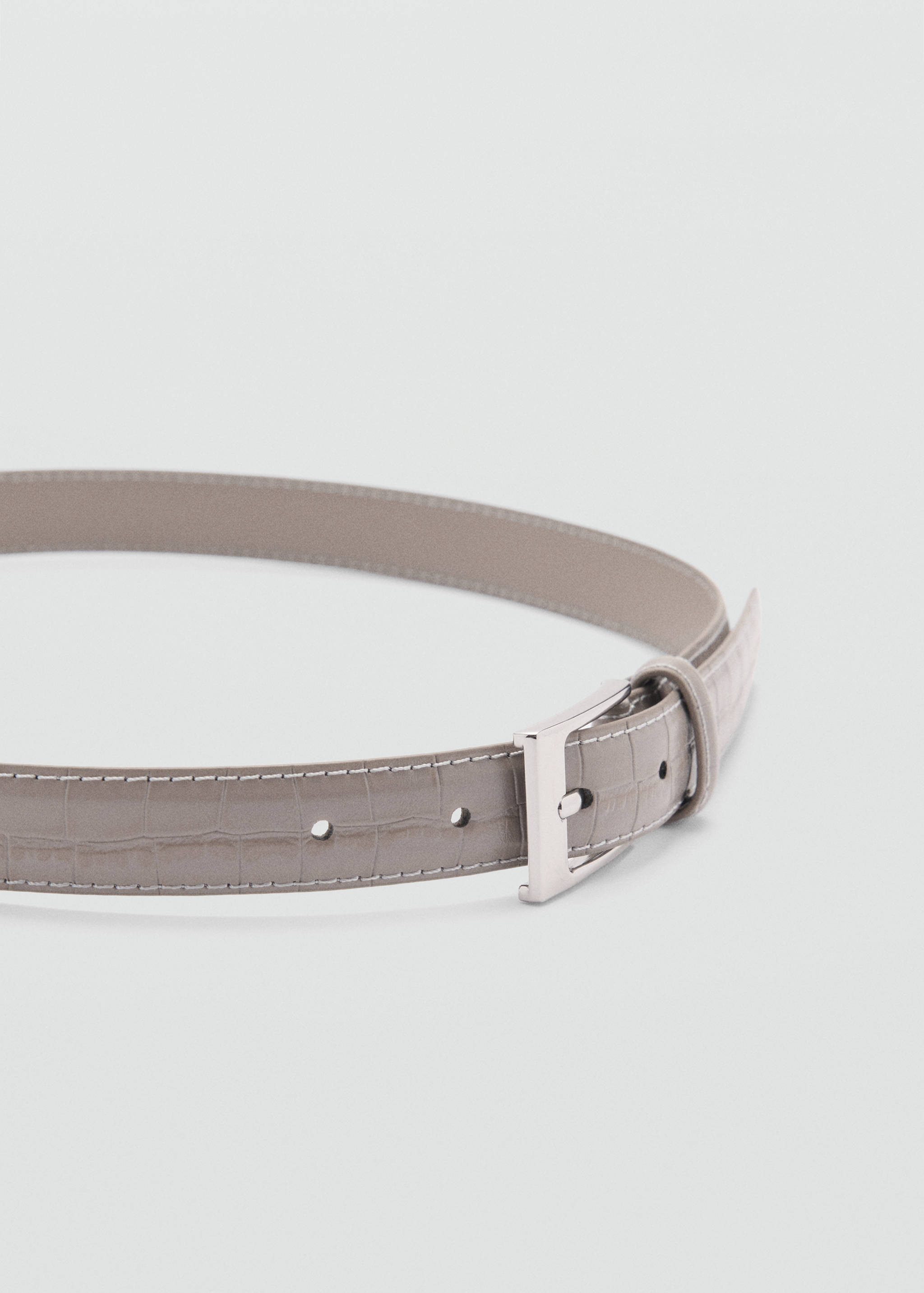 Skinny snake-effect belt - Medium plane