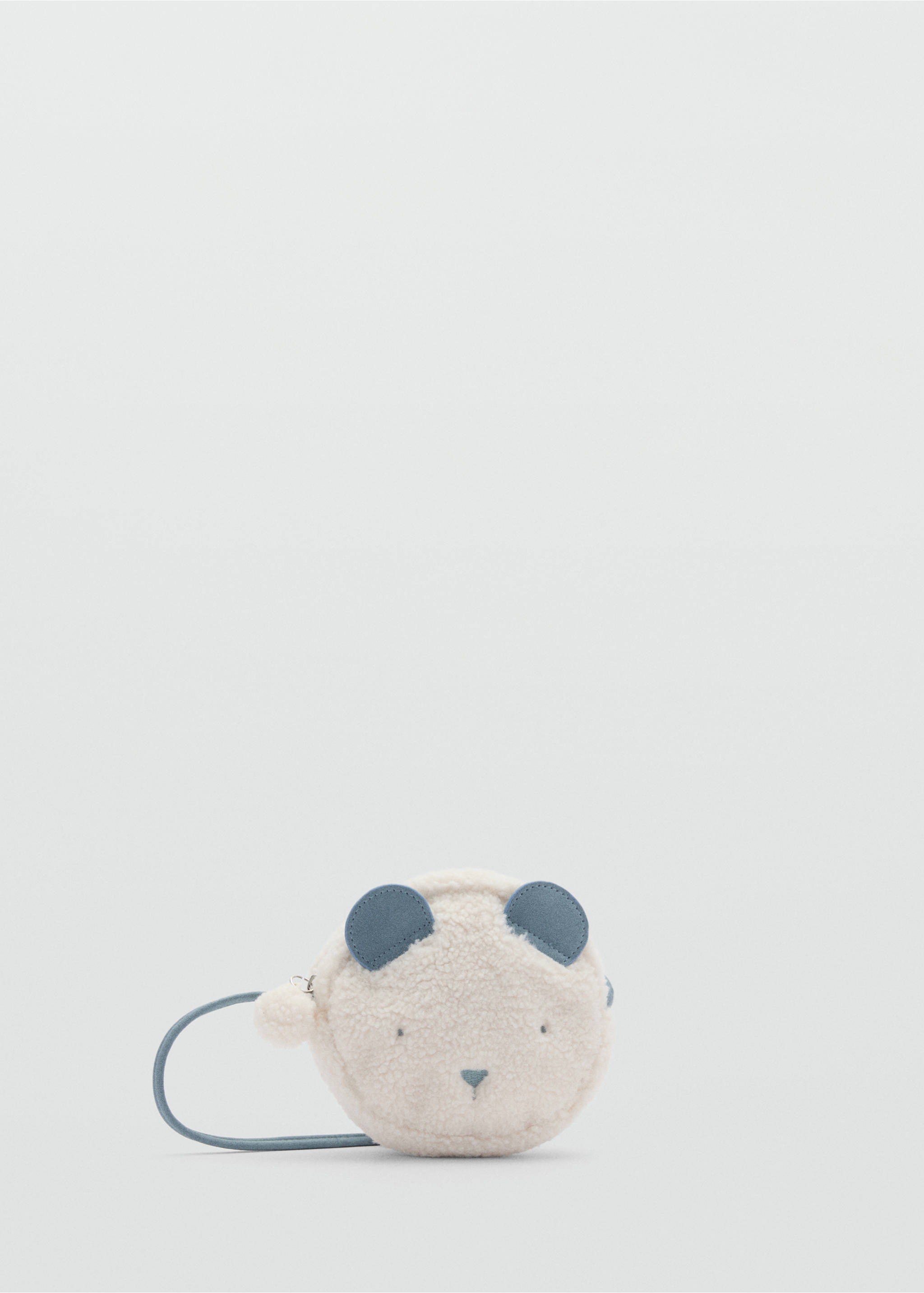 Teddy bear shearling-effect bag - Article without model, Ecru. Ref: 77006010-00.