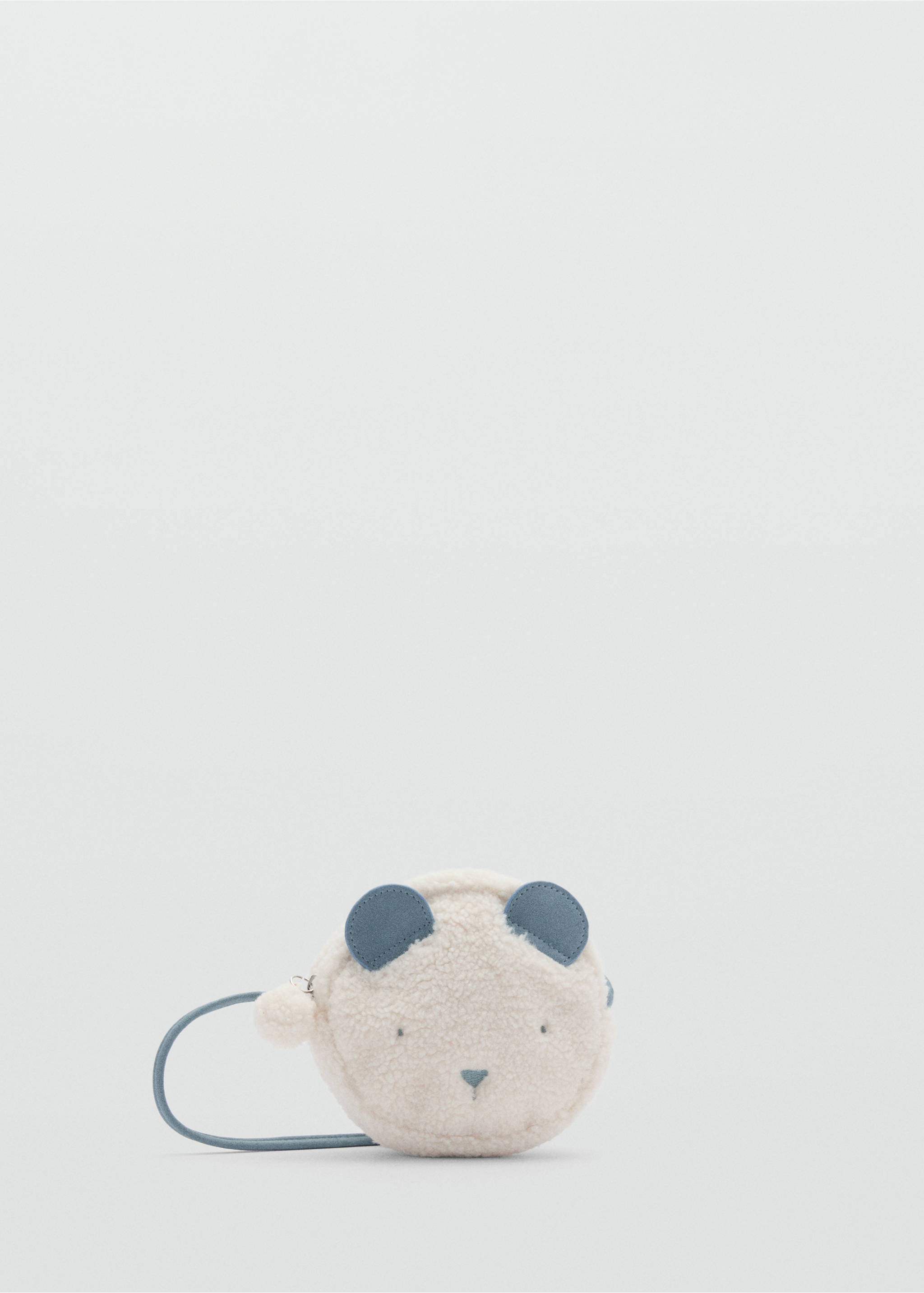 Teddy bear shearling-effect bag - Article without model, Ecru. Ref: 77006010-00.