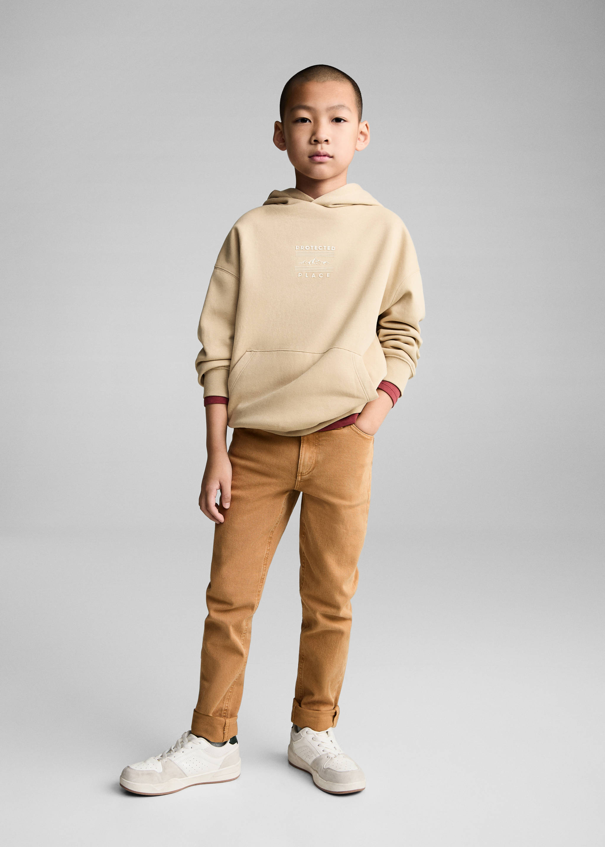 Printed cotton sweatshirt - General plane