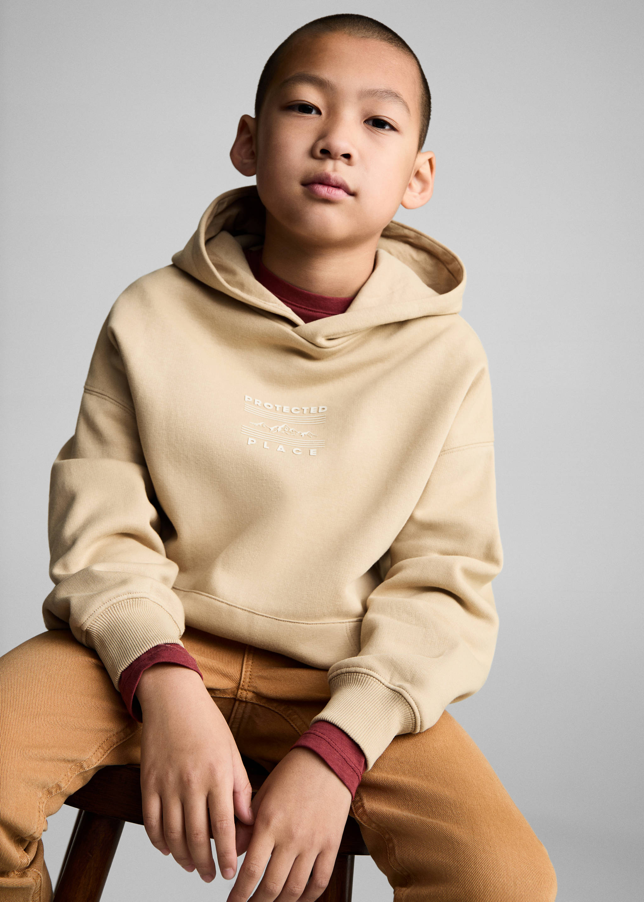 Printed cotton sweatshirt - Medium plane