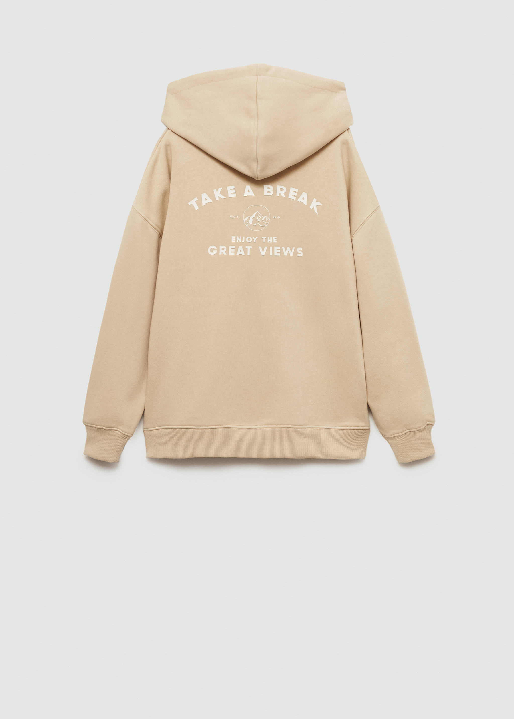 Printed cotton sweatshirt - Reverse of the article