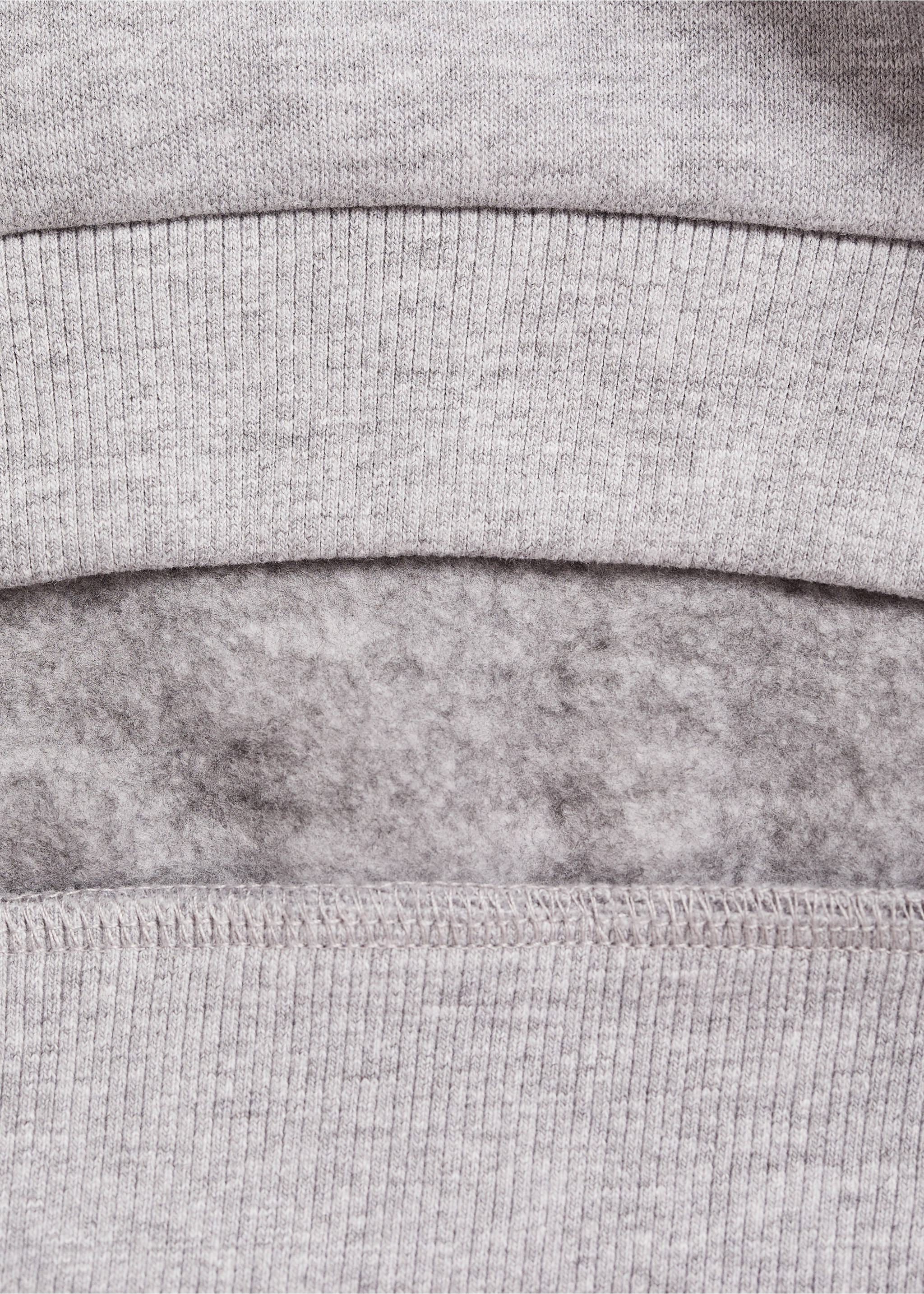 Embroidered message sweatshirt - Details of the article 0, Medium Heather Grey. Ref: 77006348-00.