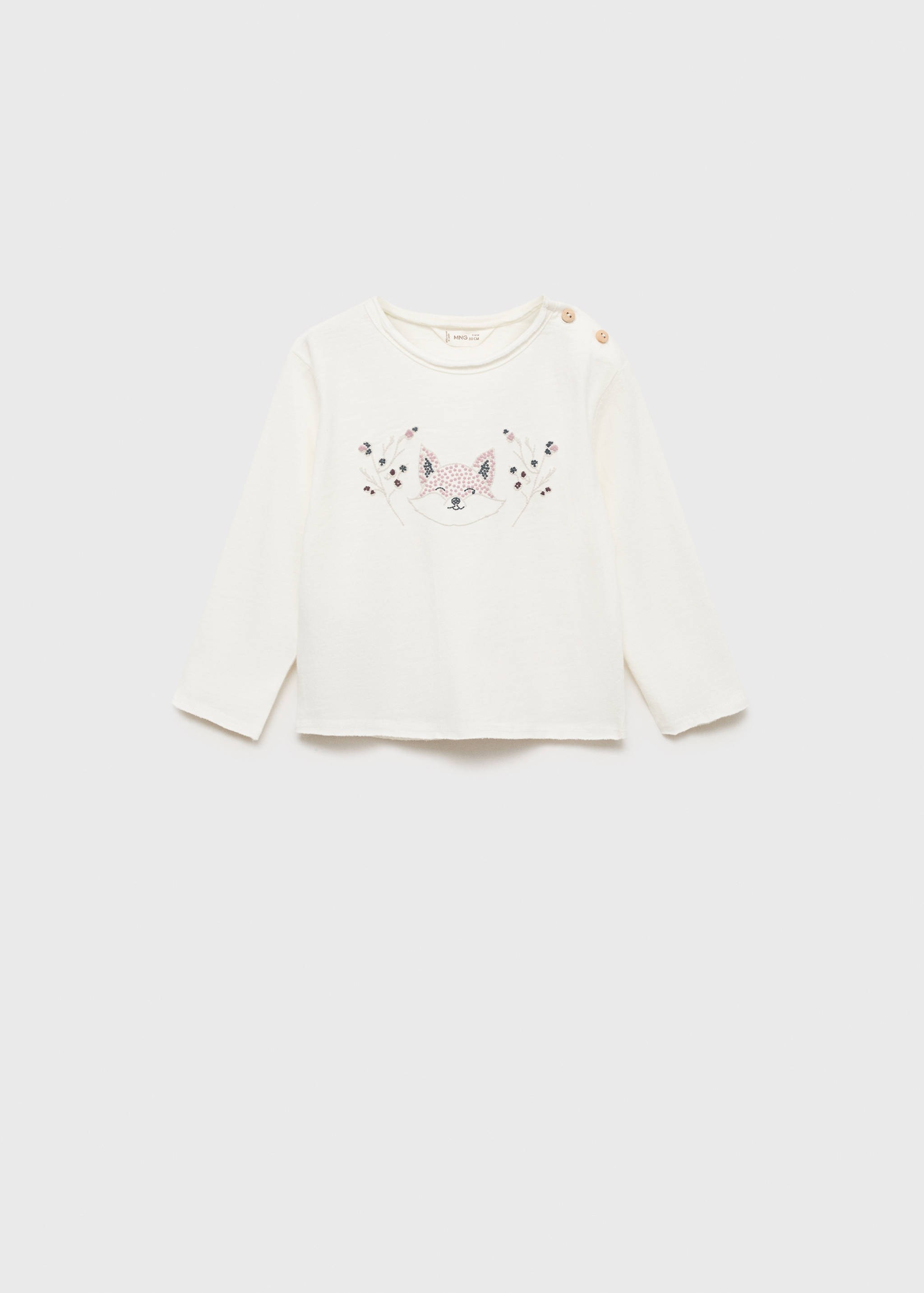T-Shirt mit Stickdetail - Artikel ohne Model