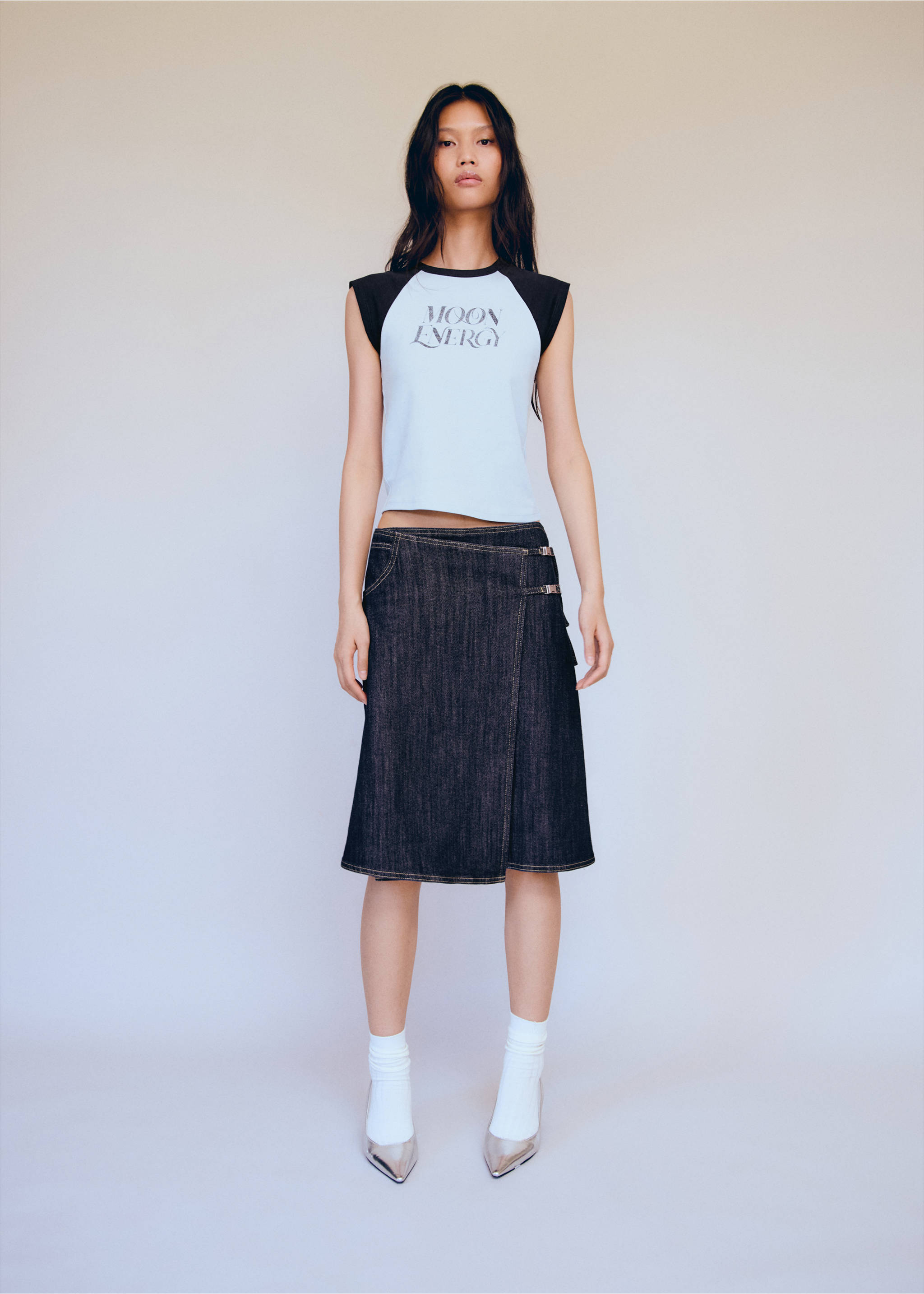 Printed cotton-blend T-shirt - General plane, Blue. Ref: 77006355-00.