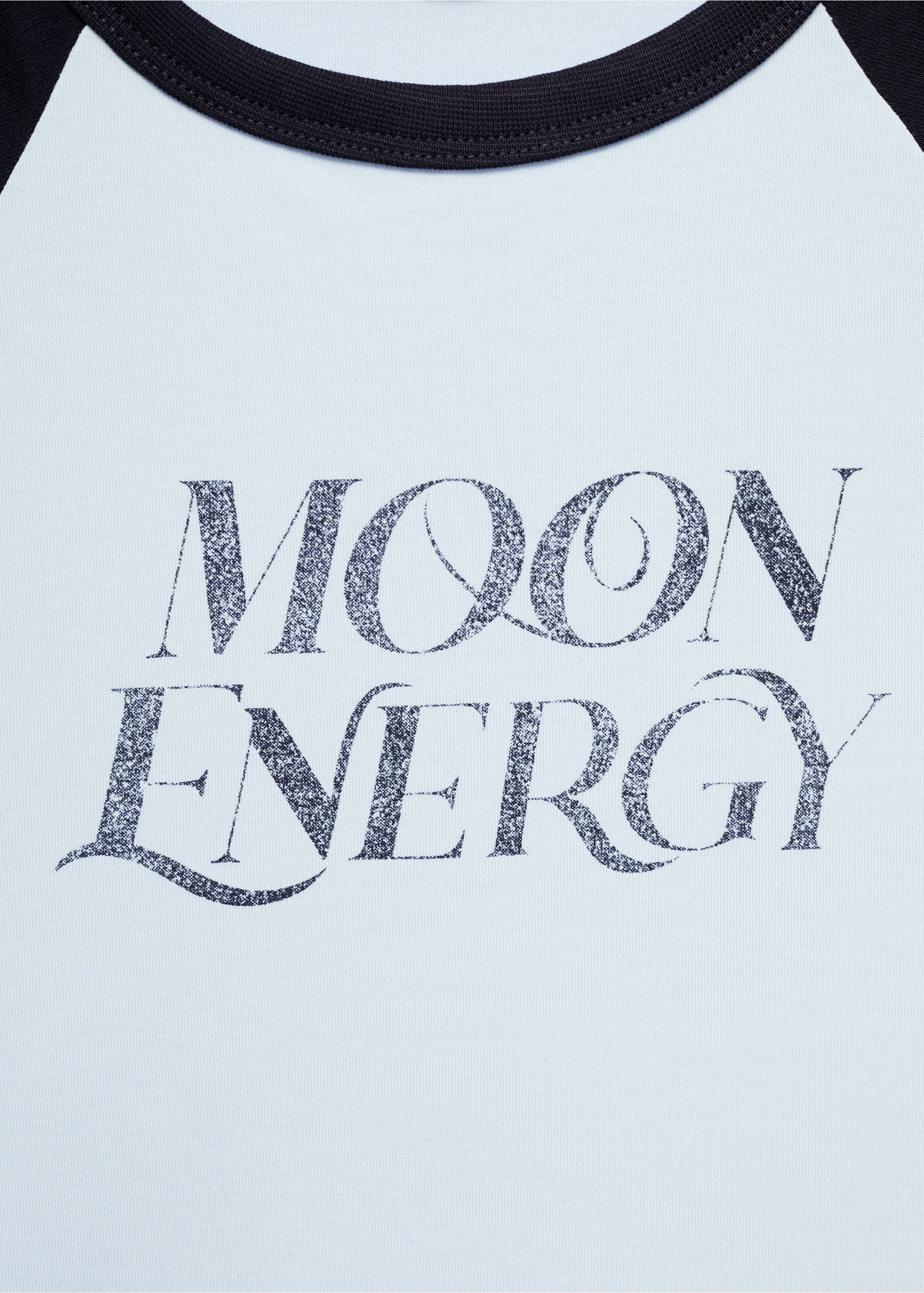 Printed cotton-blend T-shirt - Details of the article 8, Blue. Ref: 77006355-00.