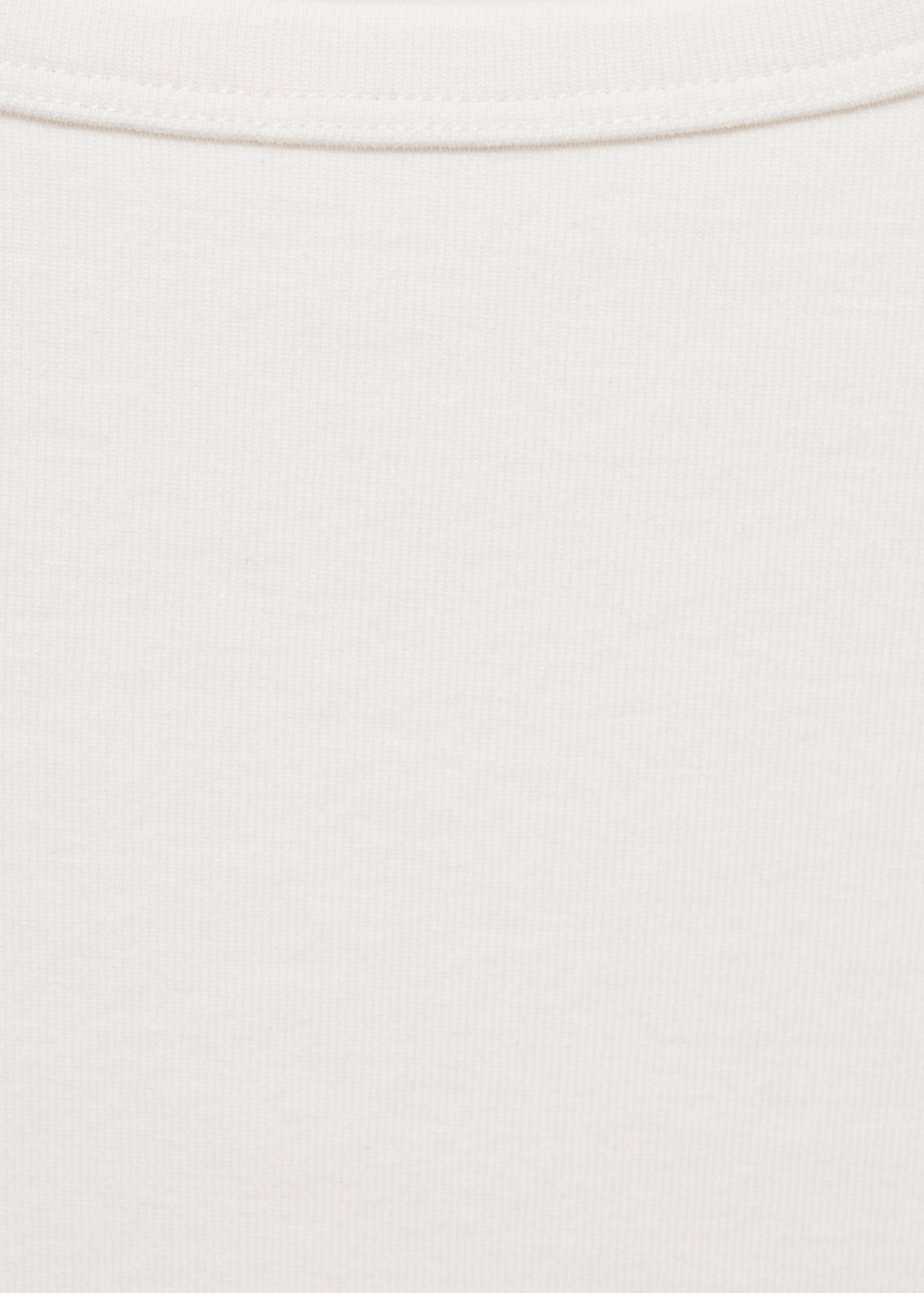 Tricou cu guler bărcuță din bumbac - Detaliu al articolului 8