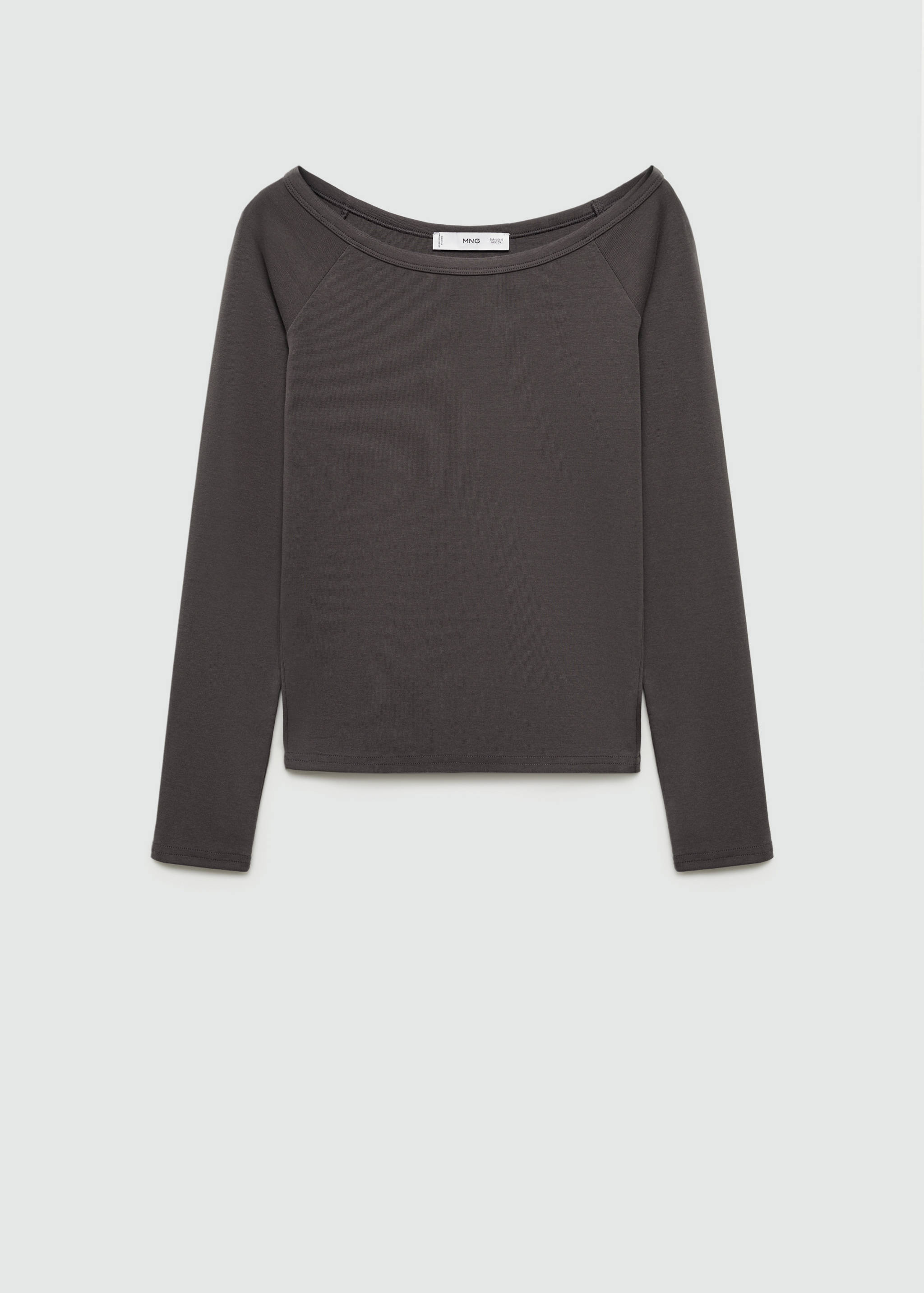 T-shirt col bateau coton - Article sans modèle