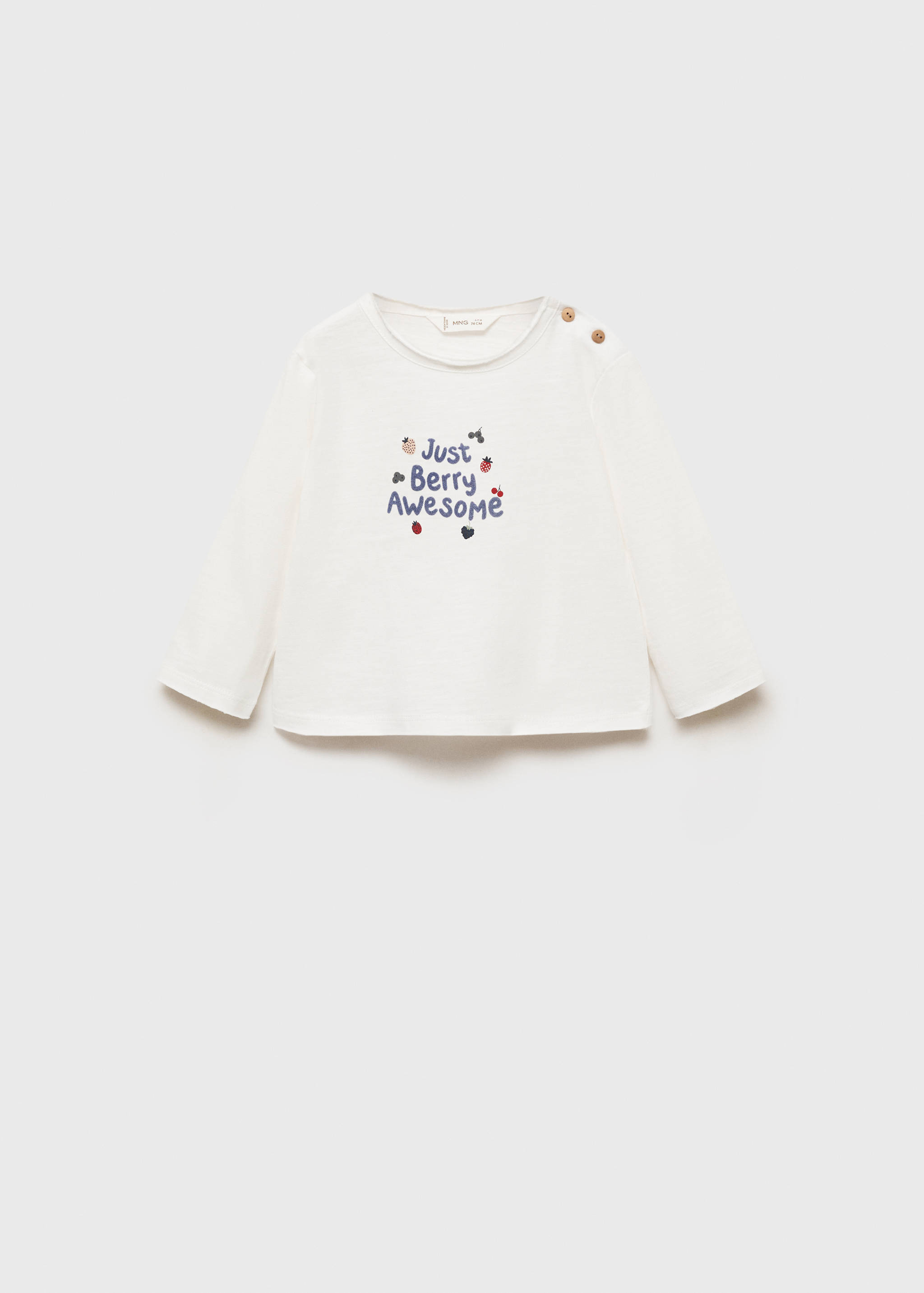 Long-sleeved t-shirt with embossed print - Article without model