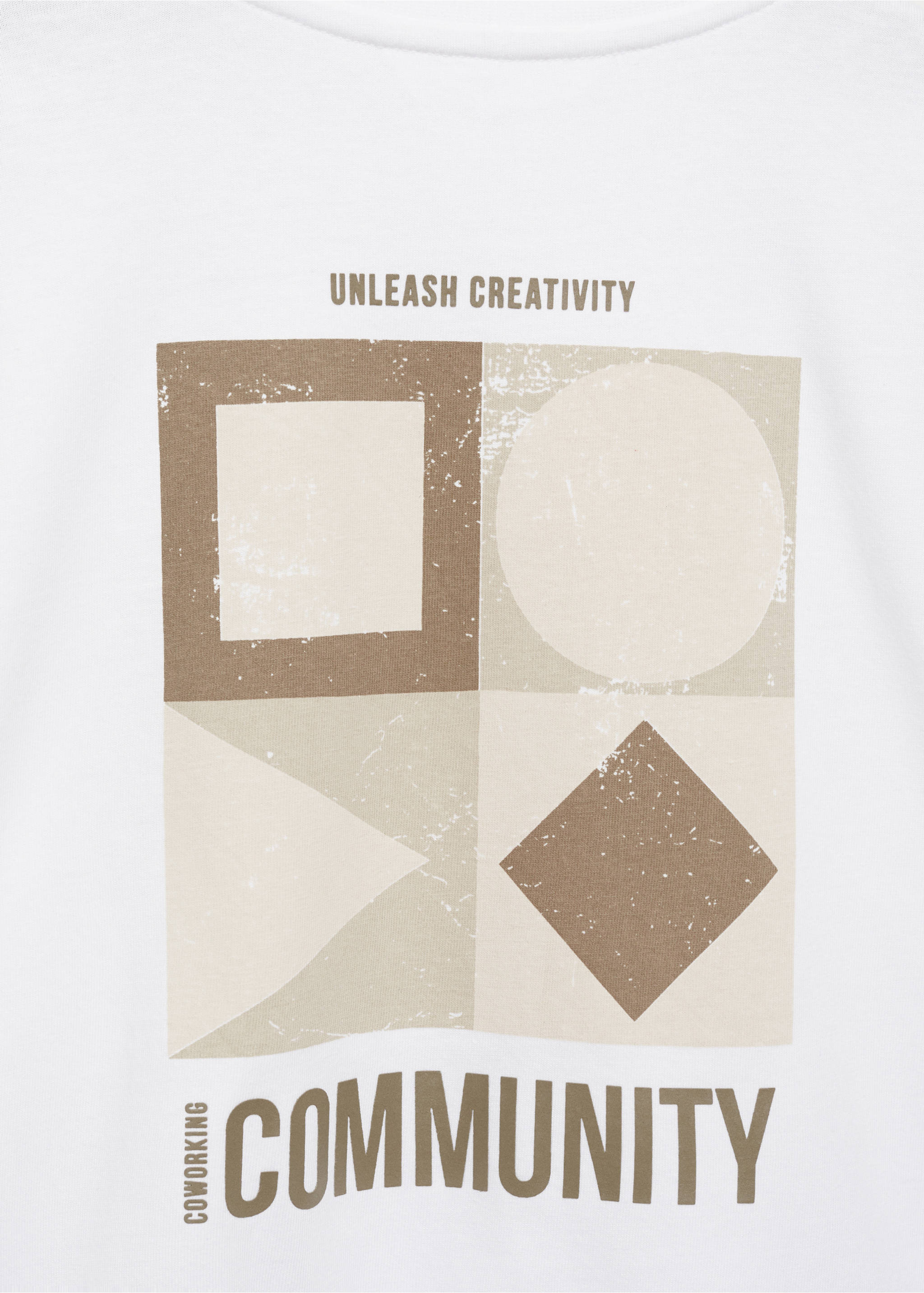 Printed long sleeve t-shirt - Details of the article 8, Off White. Ref: 77006726-00.