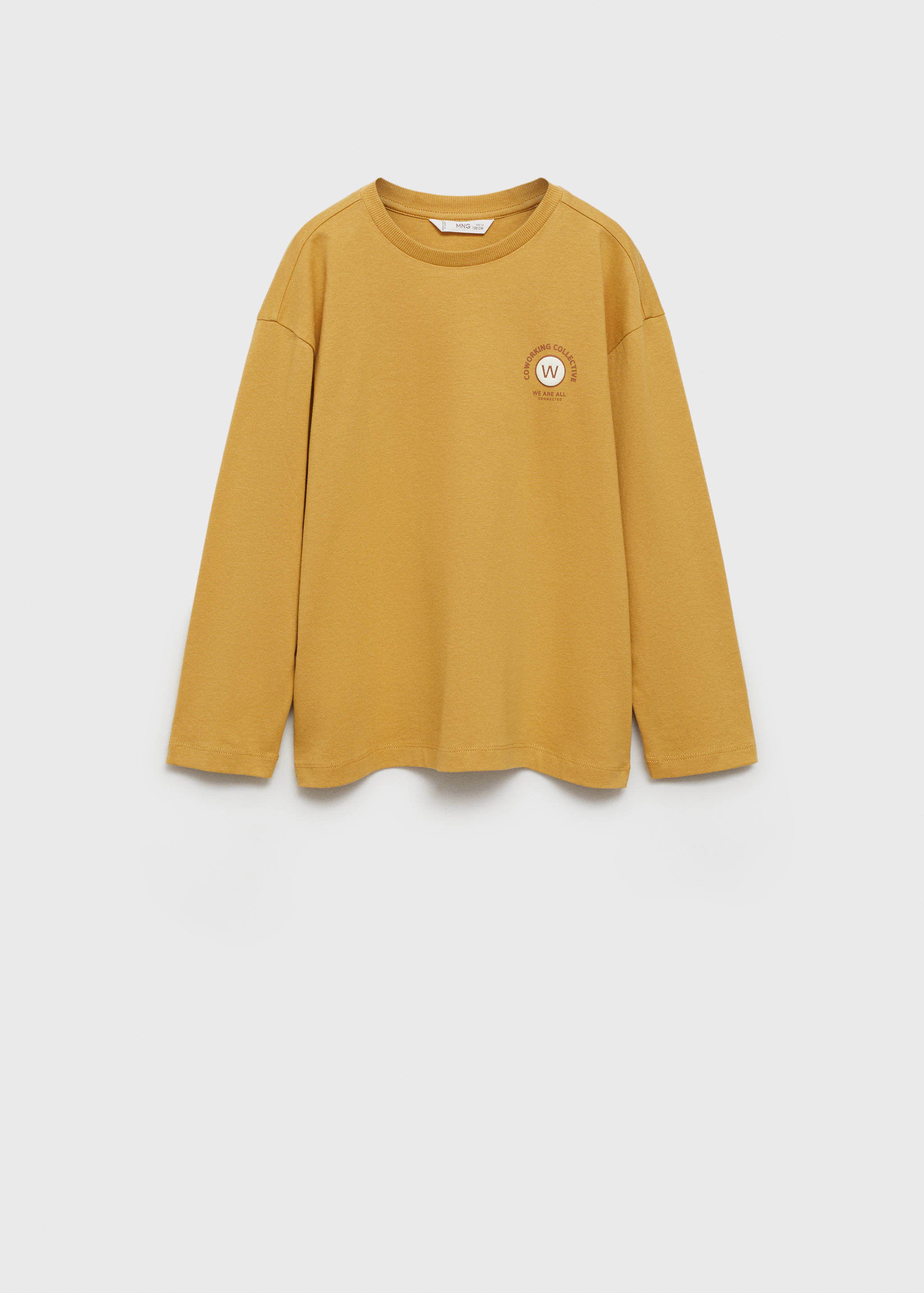 Long-sleeved t-shirt with embossed print - Article without model