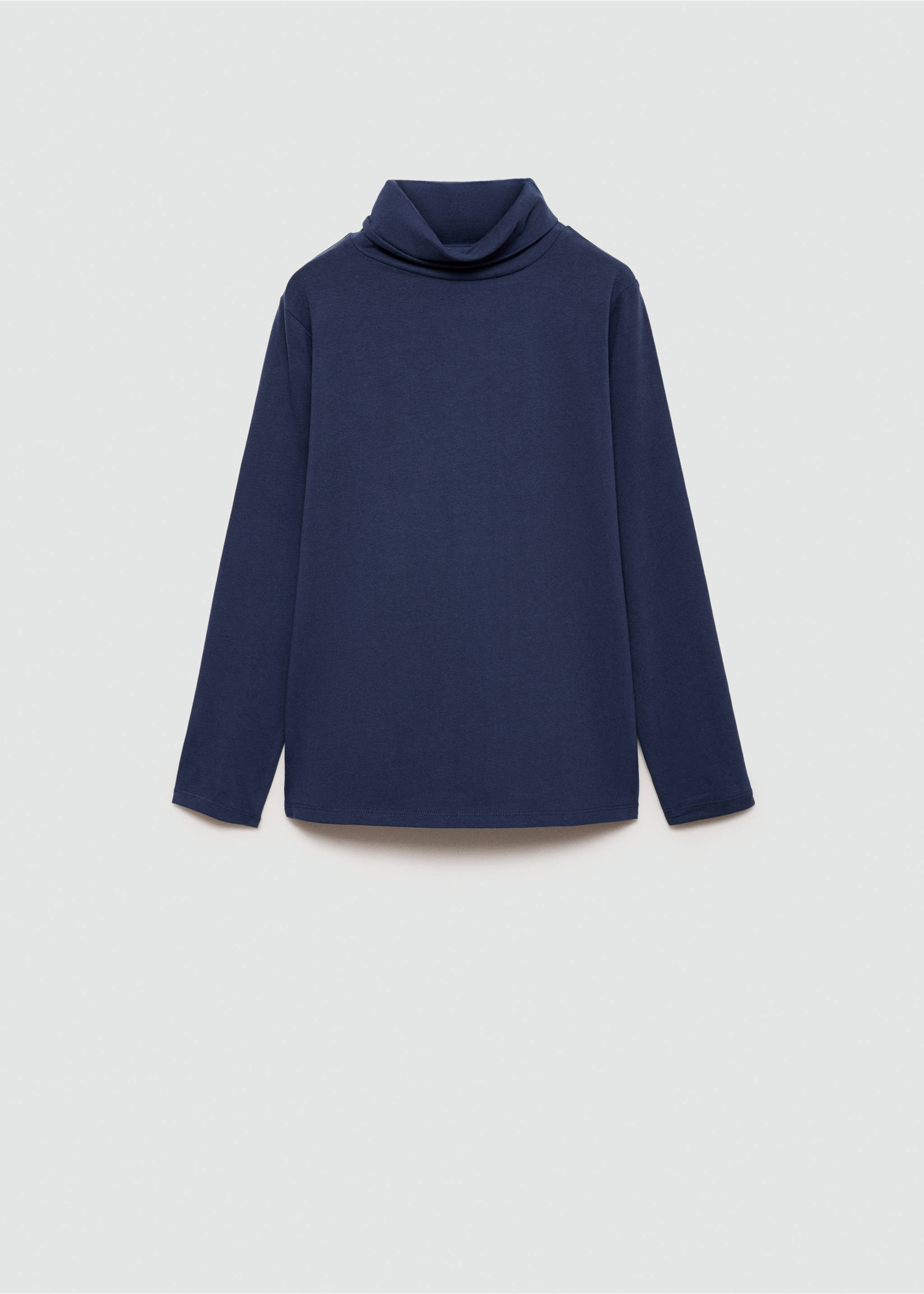 Turtleneck long-sleeved t-shirt - Article without model, Dark Navy. Ref: 77006729-00.
