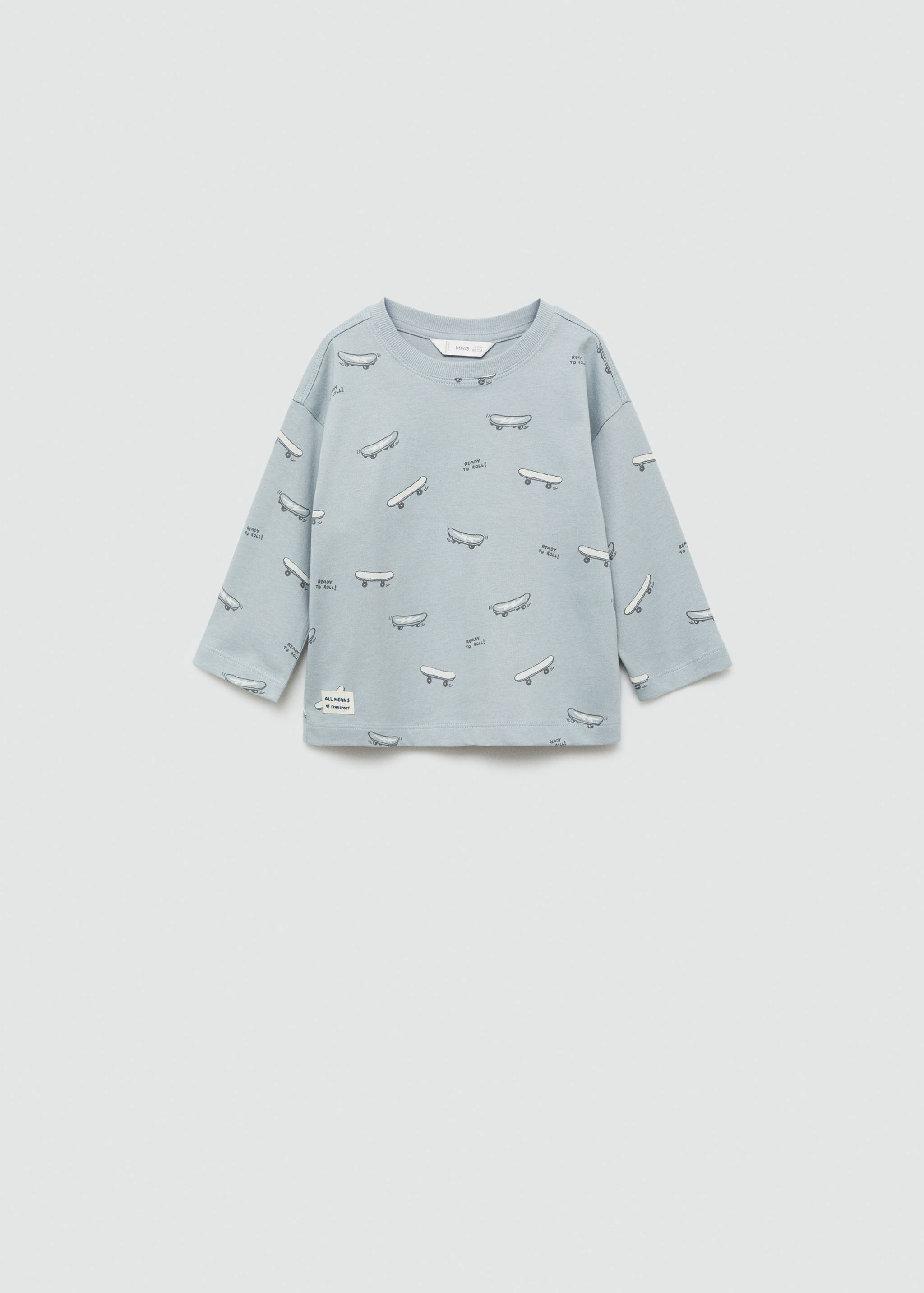 T-shirt med skater - Artikel utan modell