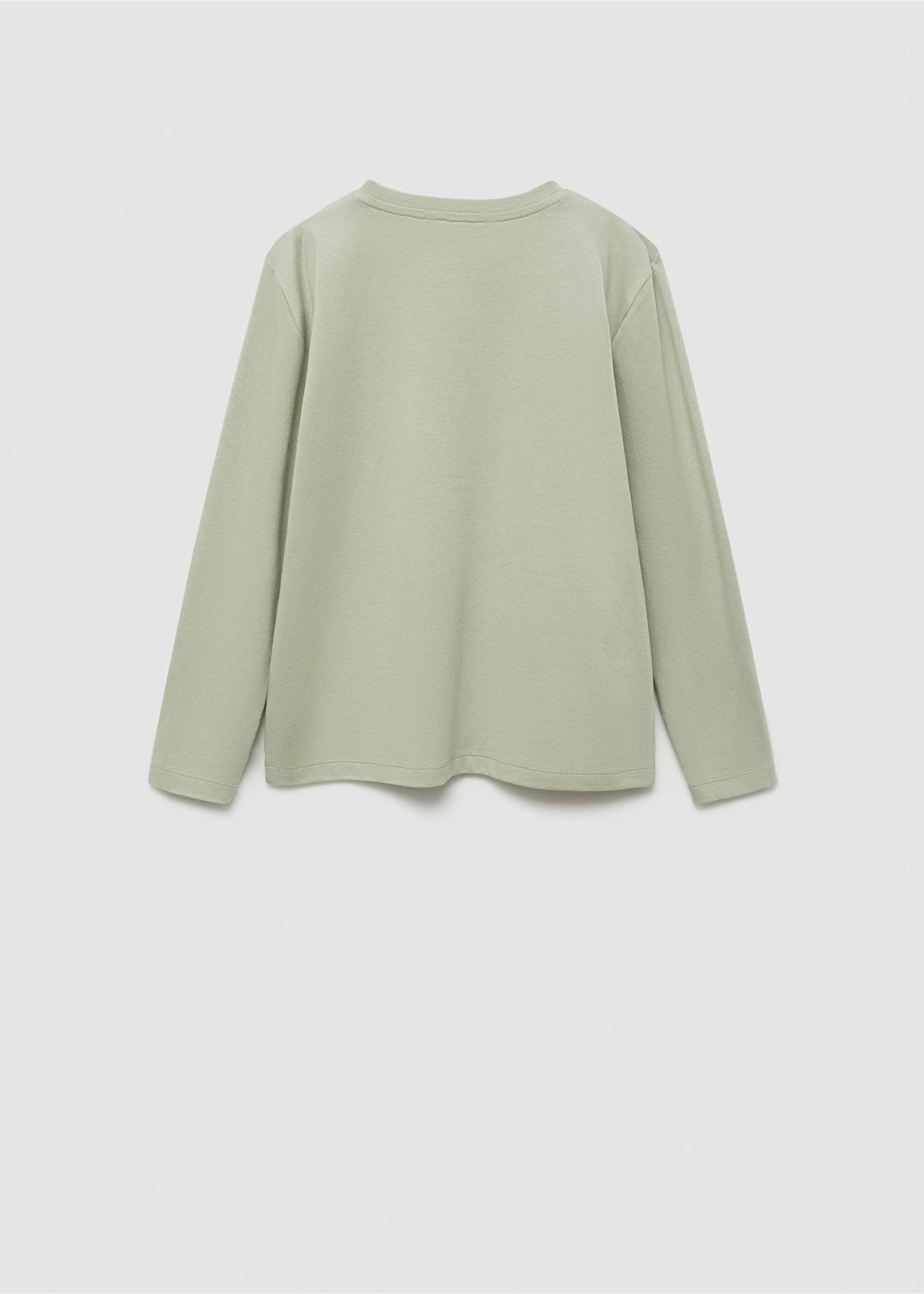 T-shirt manches longues imprimé - Verso de l’article, Vert. Ref: 77006737-00.