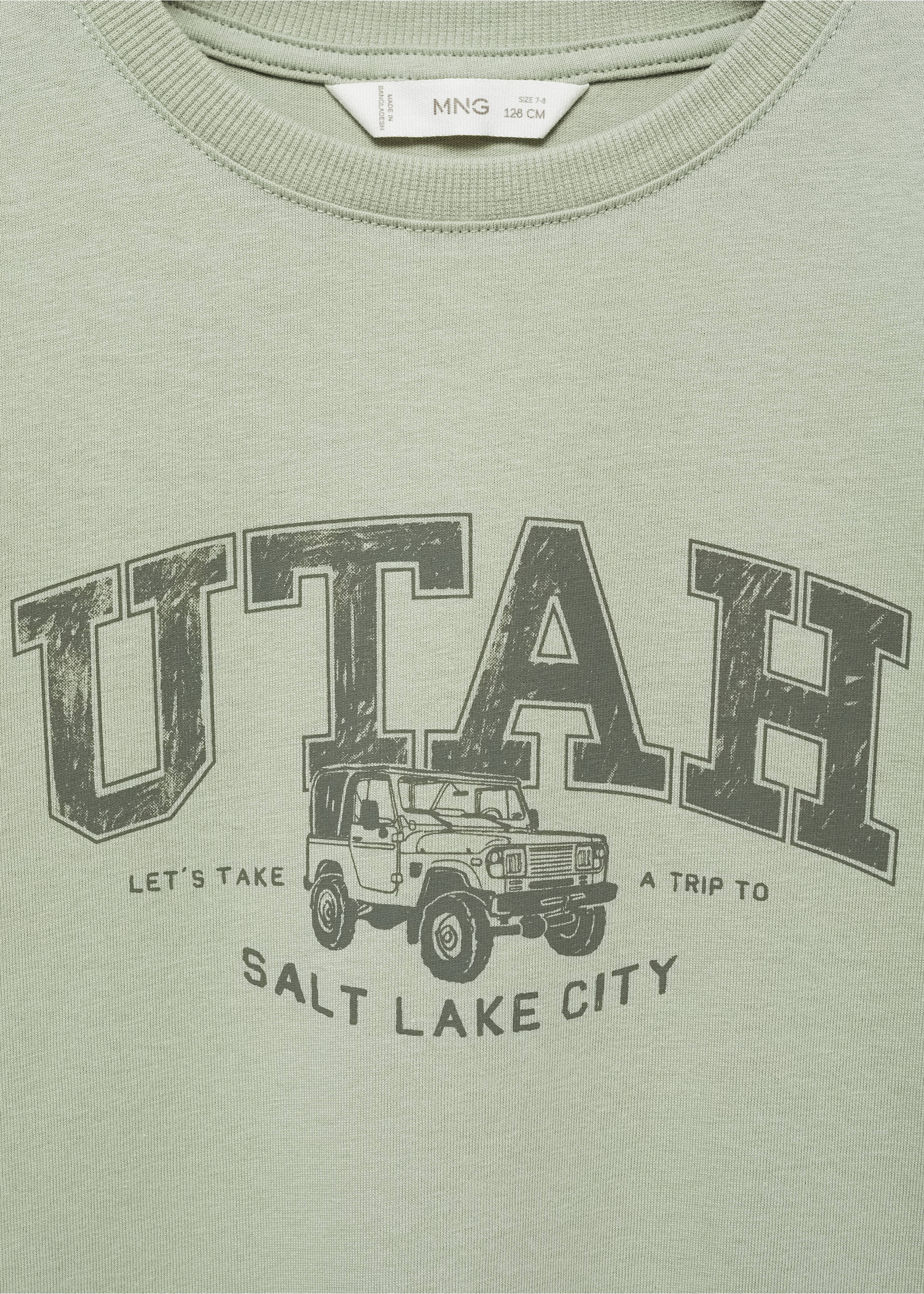 T-shirt manches longues imprimé - Détail de l'article 8, Vert. Ref: 77006737-00.