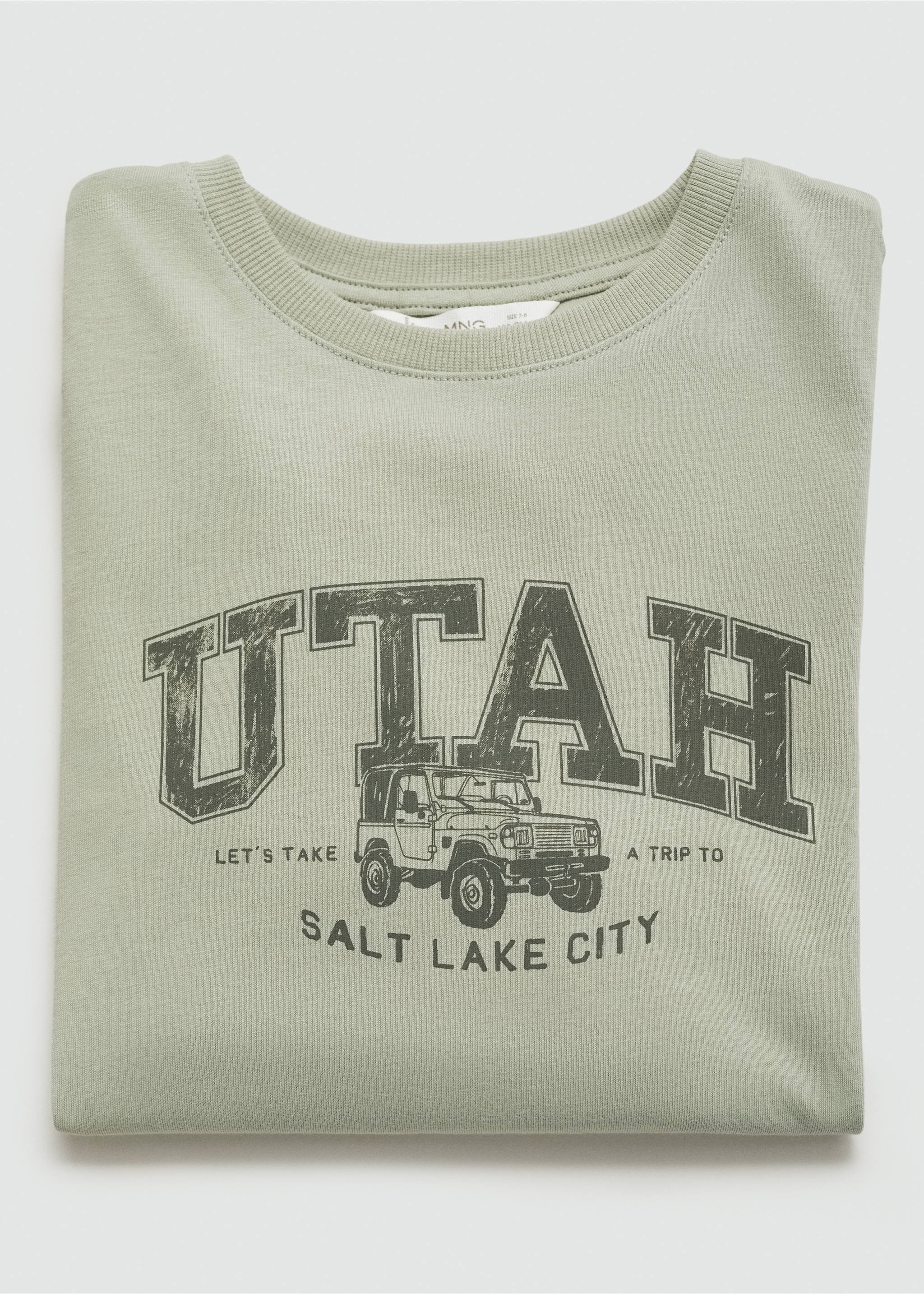 T-shirt manches longues imprimé - Détail de l'article 0, Vert. Ref: 77006737-00.