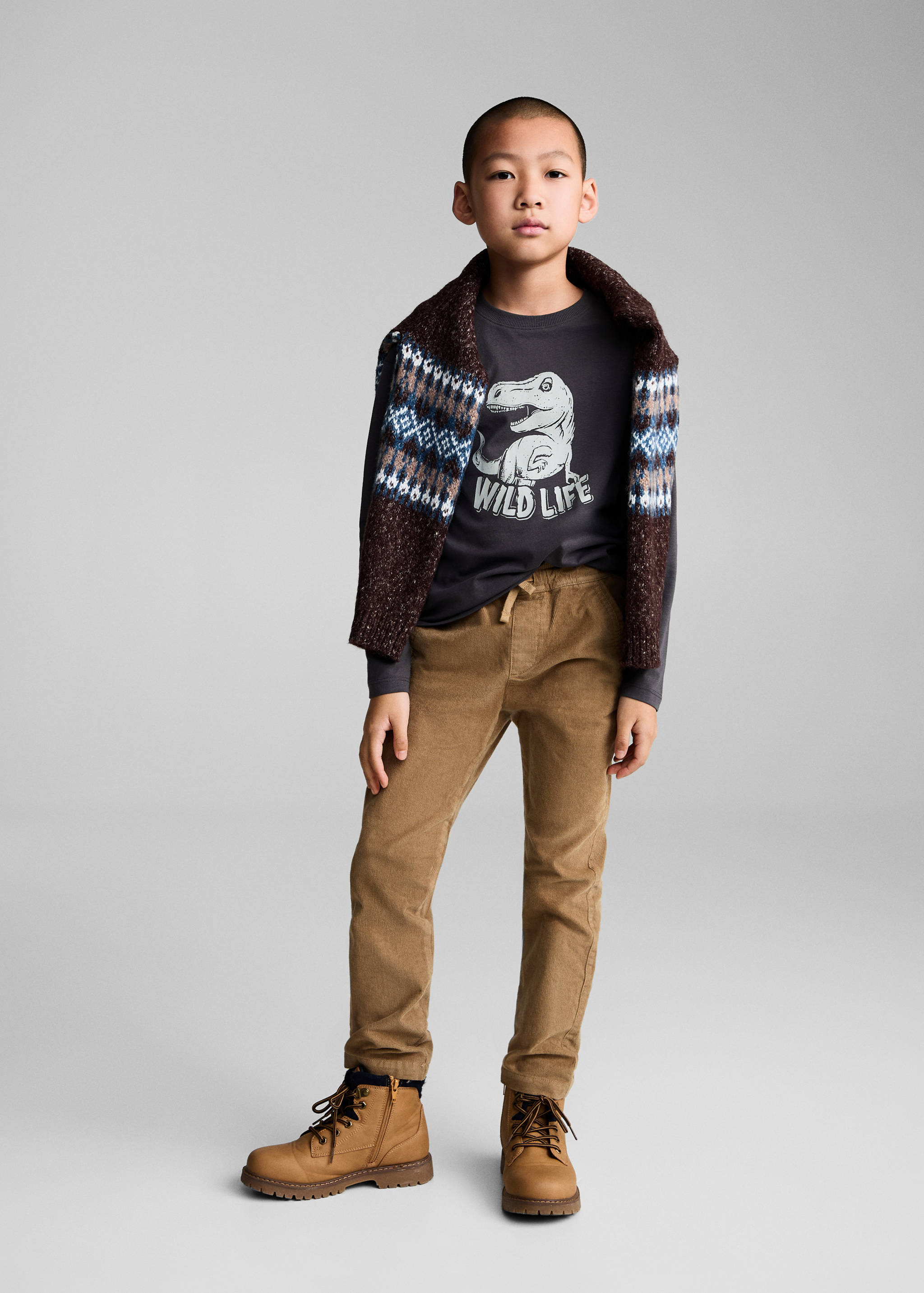 T-shirt manches longues imprimé - Plan général