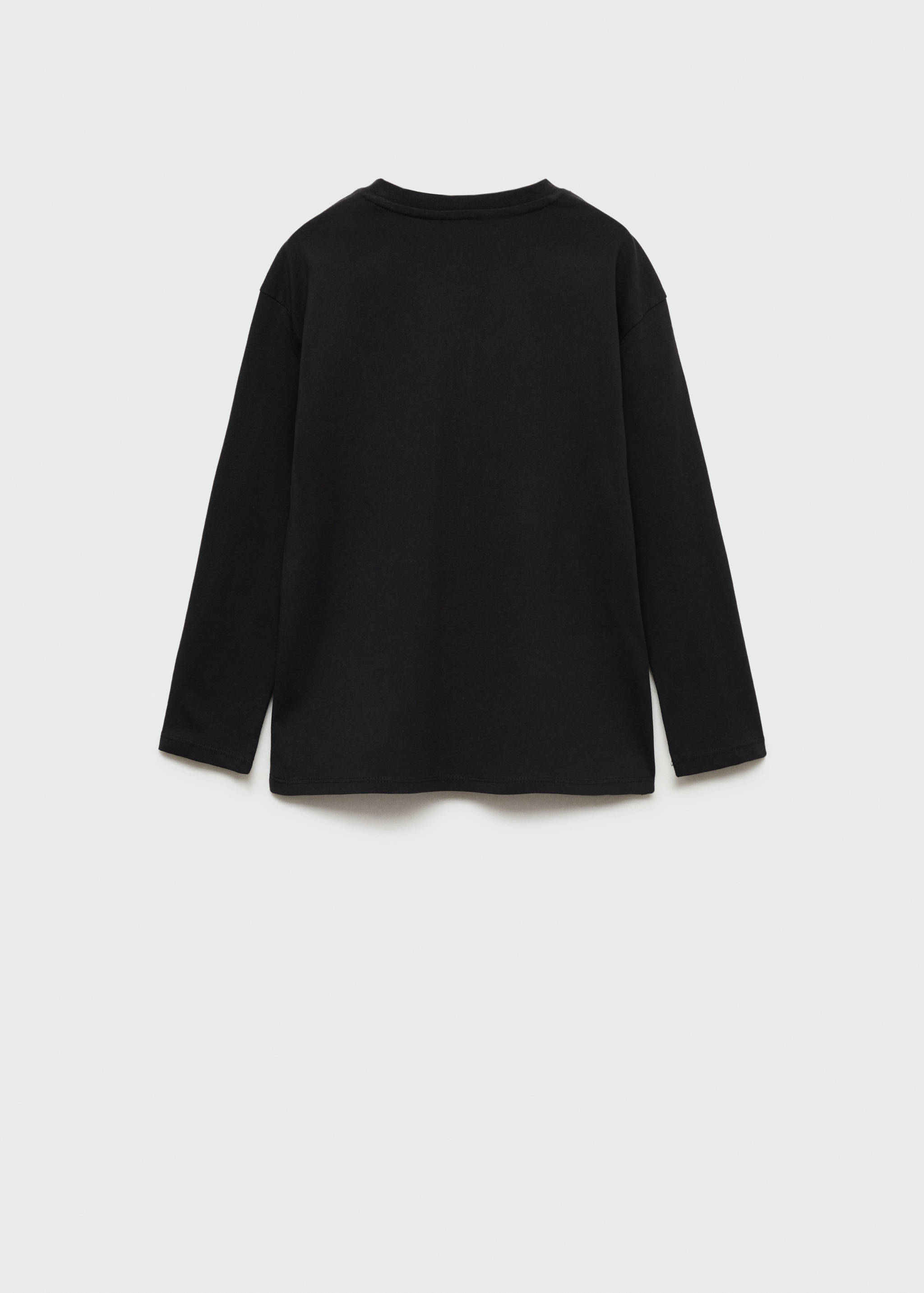 Baumwollshirt mit Knöpfen - Rückseite des Artikels