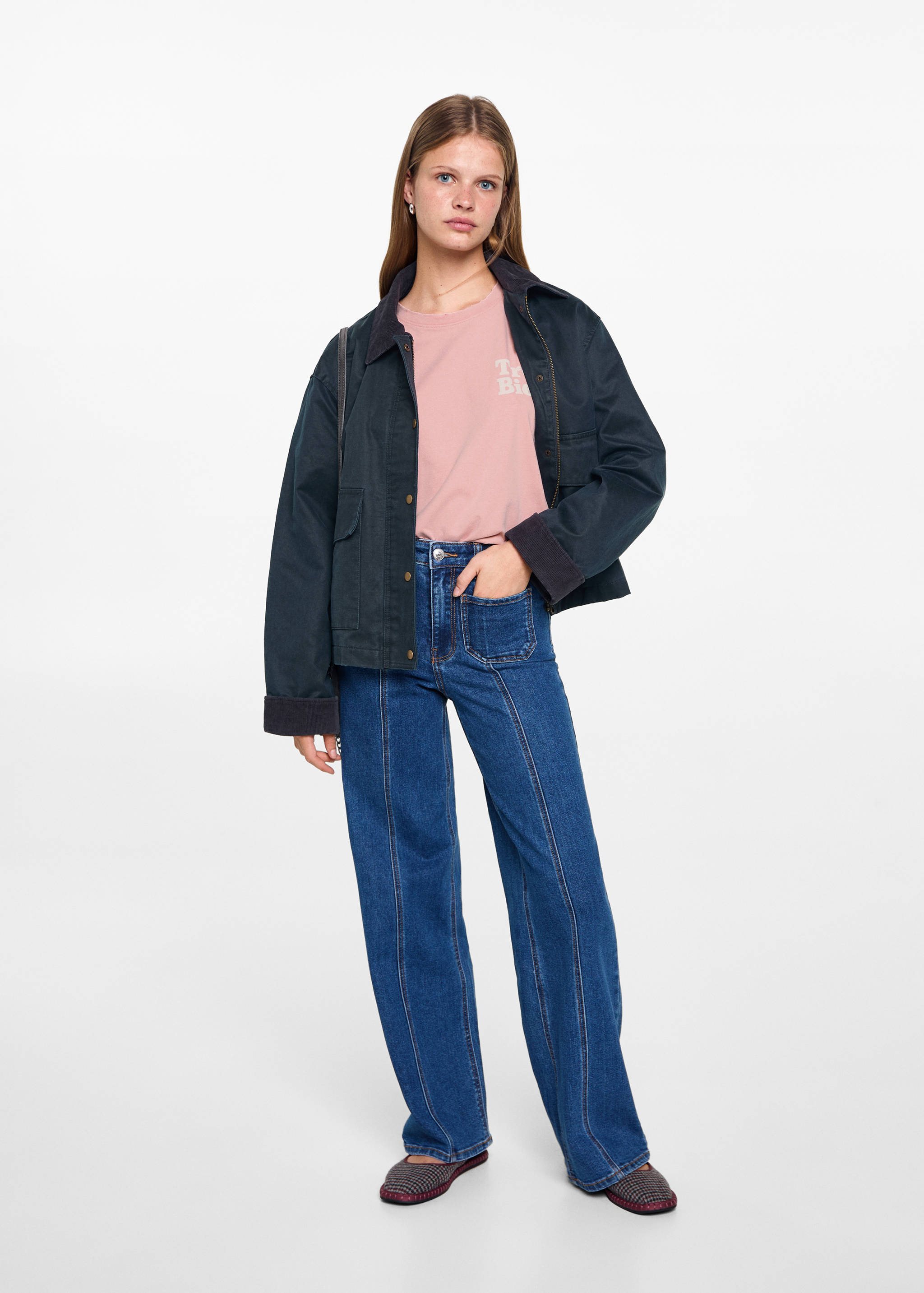 Bedrucktes Baumwoll-T-Shirt - Allgemeine Ansicht