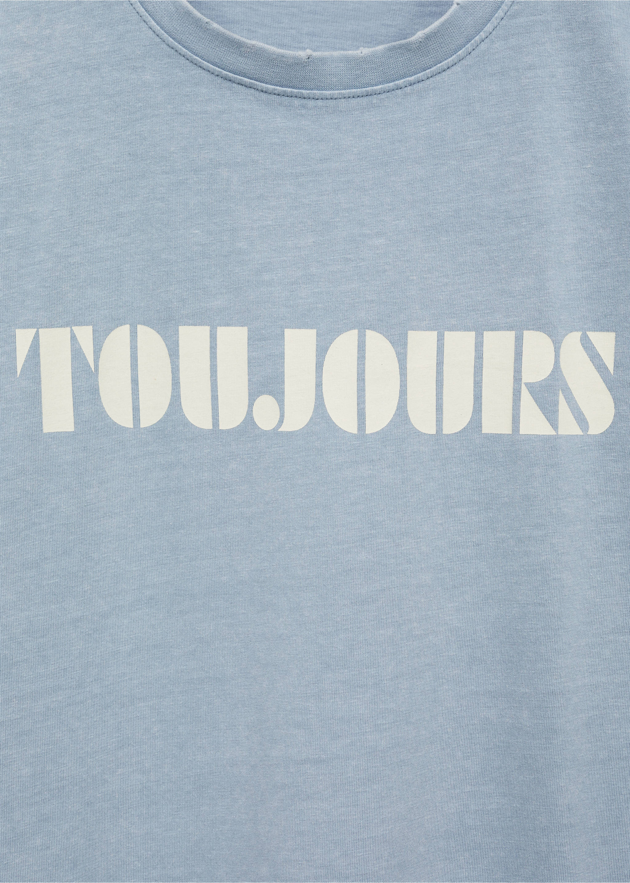 T-shirt en coton imprimé - Détail de l'article 0, Bleu. Ref: 77006747-00.